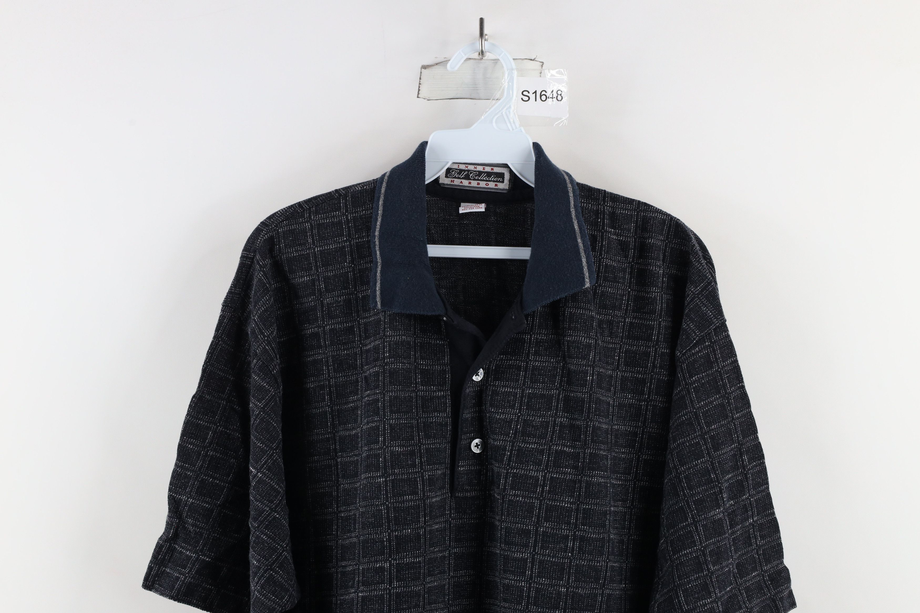 Vintage Vintage 90s Streetwear Checkered Collared Golf Polo Shirt Size US XL / EU 56 / 4 - 2 Thumbnail