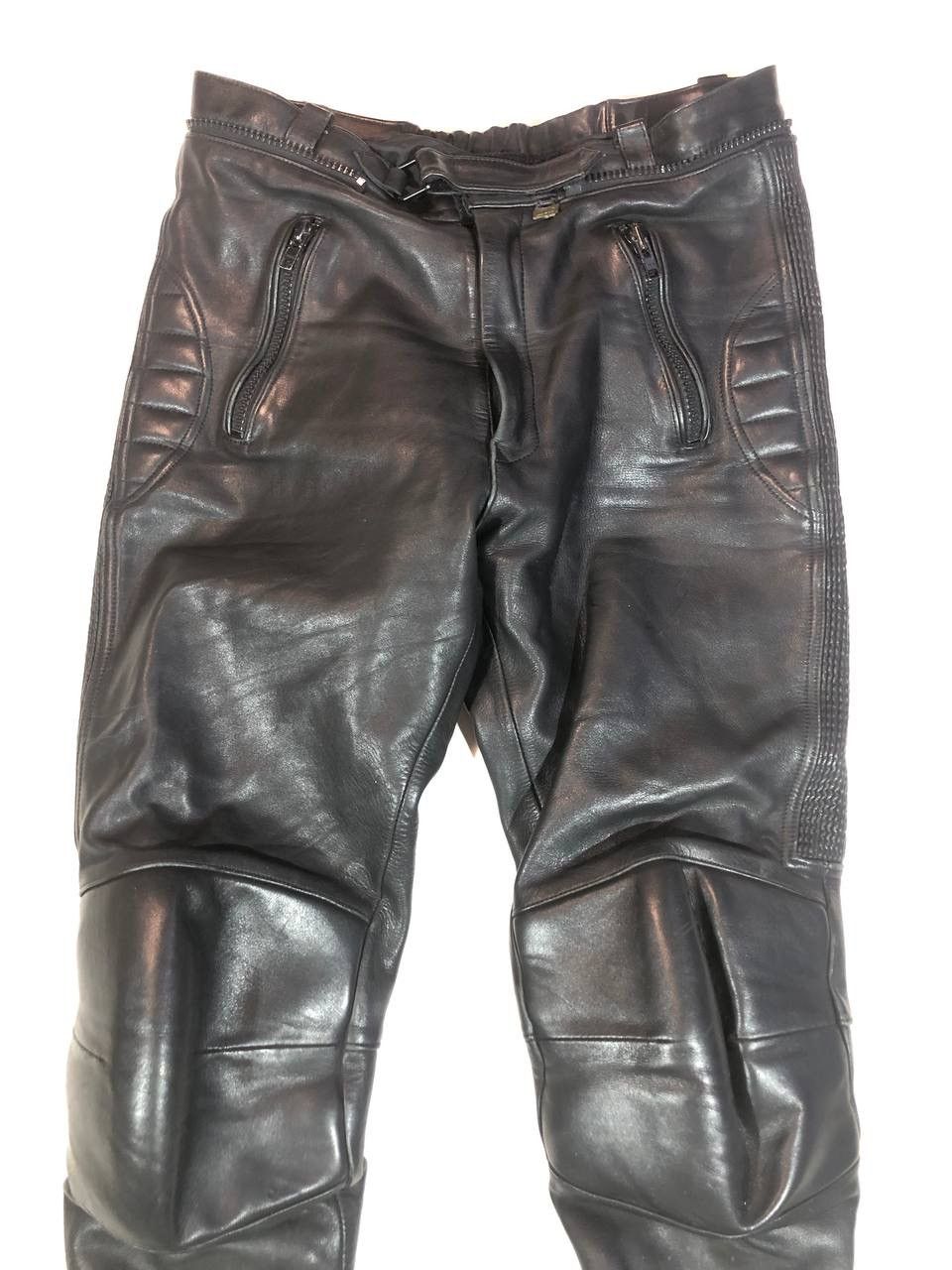 Leather × Vintage TOUTH Vintage Motorcycle Leather Pants Size US 34 / EU 50 - 8 Thumbnail