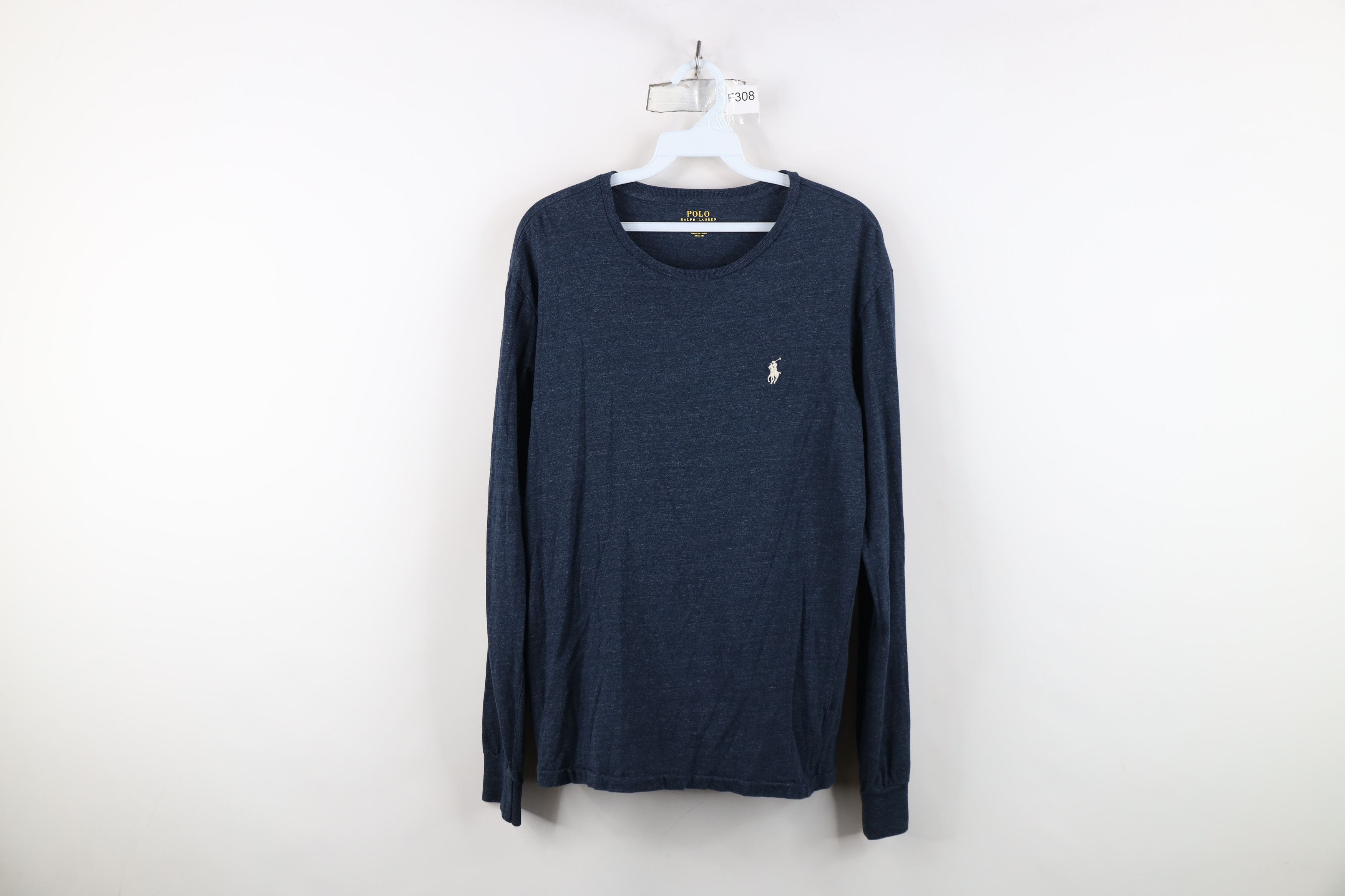 Ralph Lauren Vintage Y2K Ralph Lauren Long Sleeve T-Shirt Blue Cotton Size US S / EU 44-46 / 1 - 1 Thumbnail