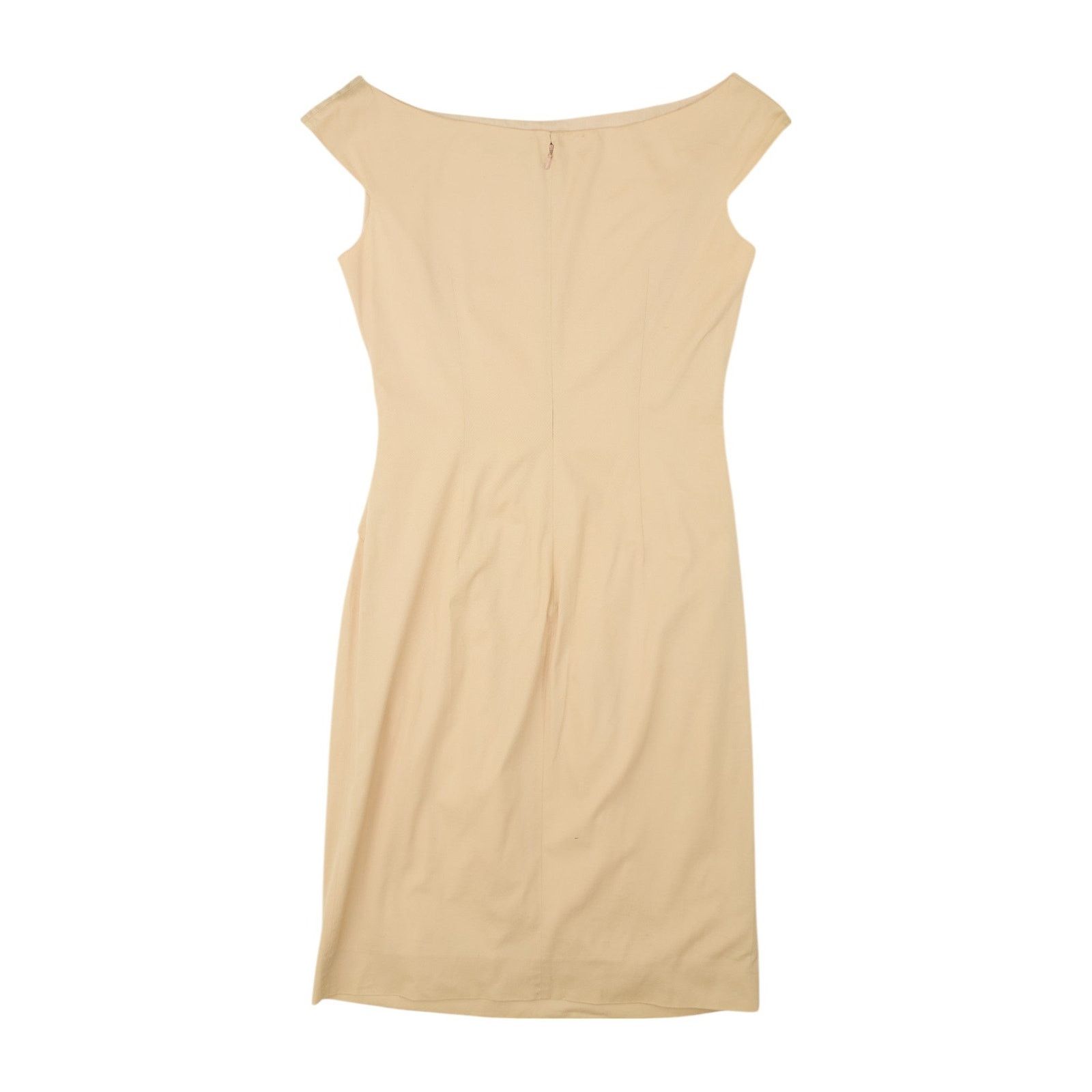 Dior S/S 2013 Ivory Pleated Dress Size XS / US 0-2 / IT 36-38 - 2 Thumbnail