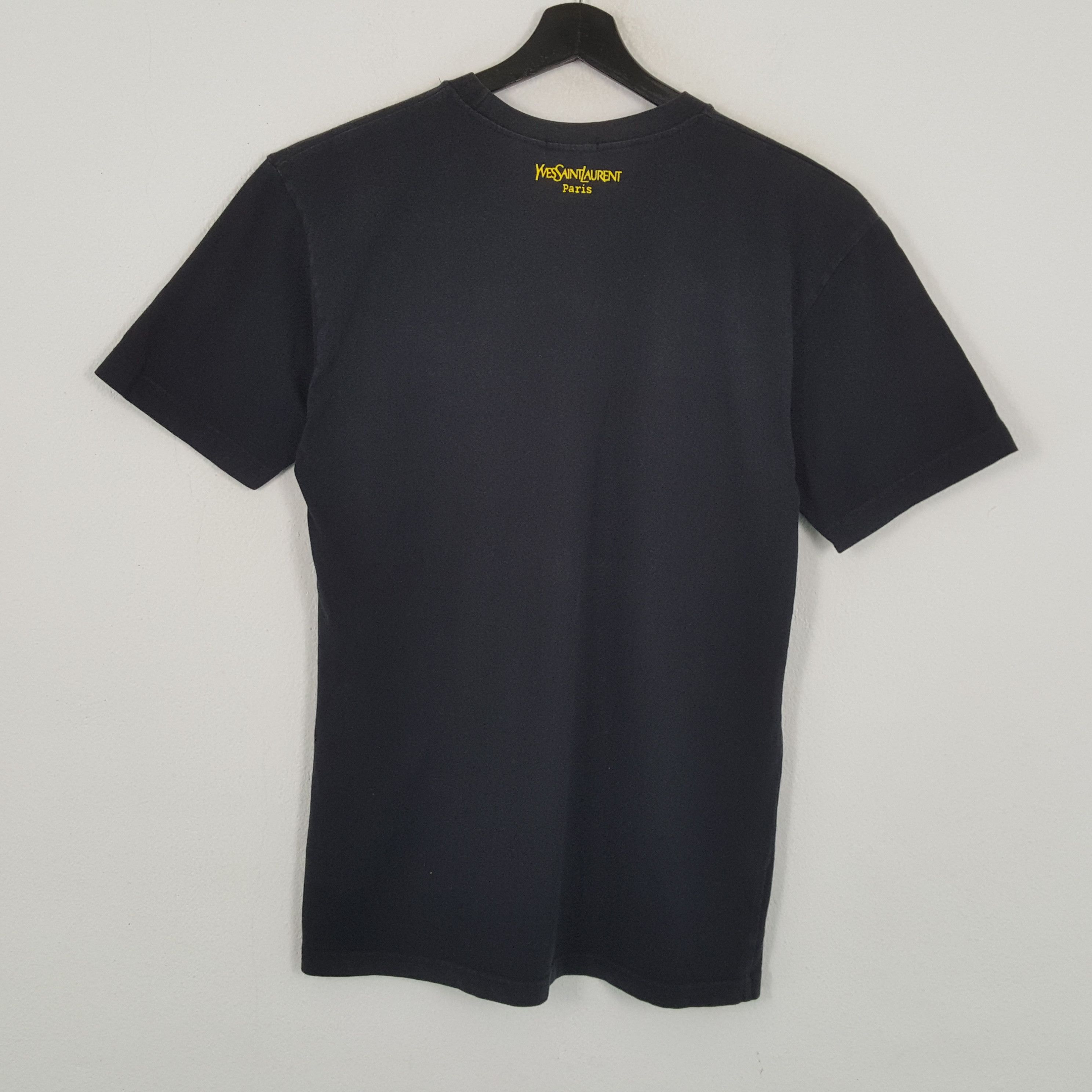 Vintage × Yves Saint Laurent YVES SAINT LAURENT Paris Center Spellout Design Tshirt Size US M / EU 48-50 / 2 - 3 Thumbnail