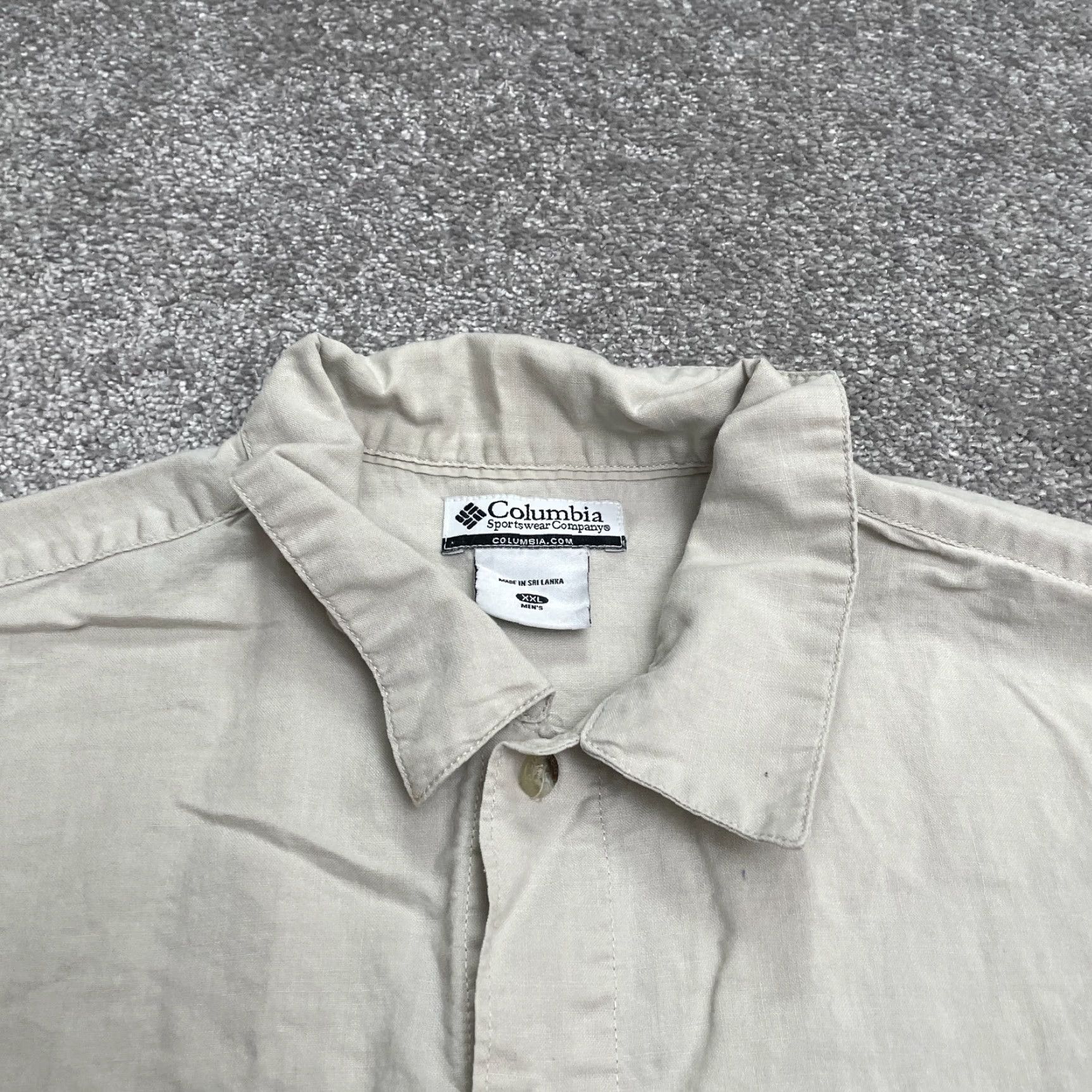 Vintage Columbia Shirt Mens 2XL Gray Short Sleeve Button-Down Pocket Casual Size US XXL / EU 58 / 5 - 3 Thumbnail