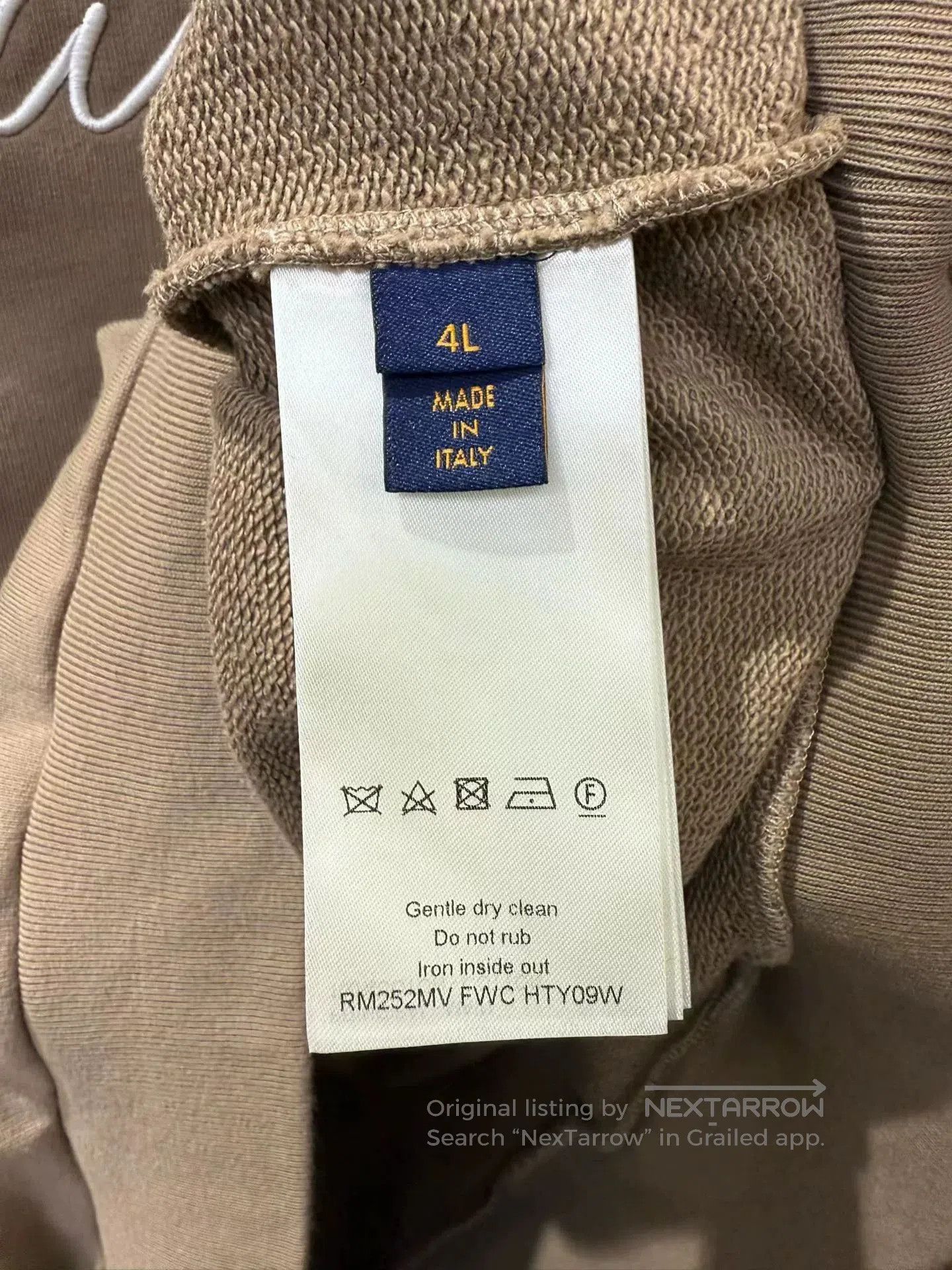 Louis Vuitton louis vuitton khaki embroidered sweatshirt. Size US XXL / EU 58 / 5 - 3 Thumbnail