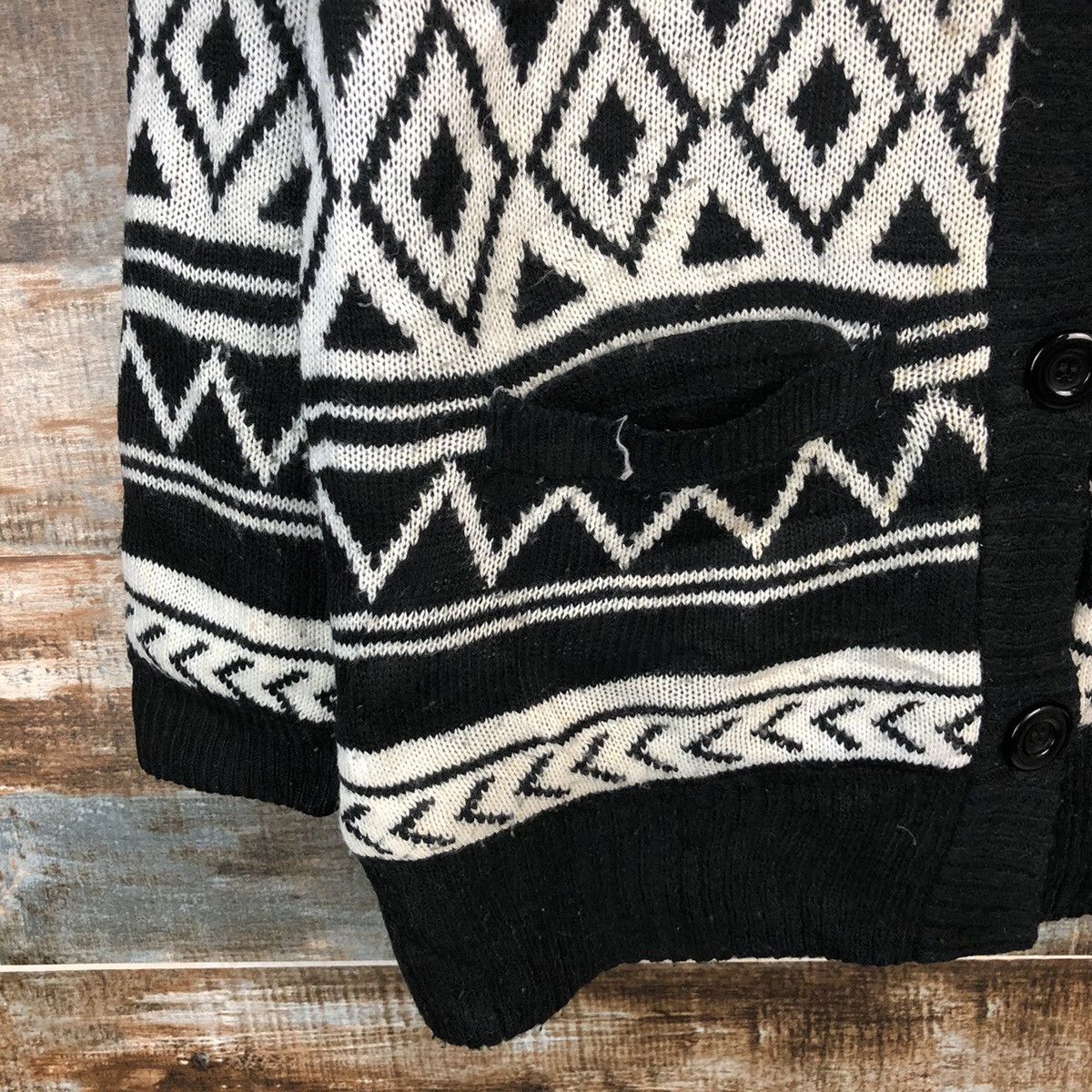 Homespun Knitwear × Japanese Brand Putietal art Black Hoodie Knitwear #A1260 Size US L / EU 52-54 / 3 - 8 Thumbnail