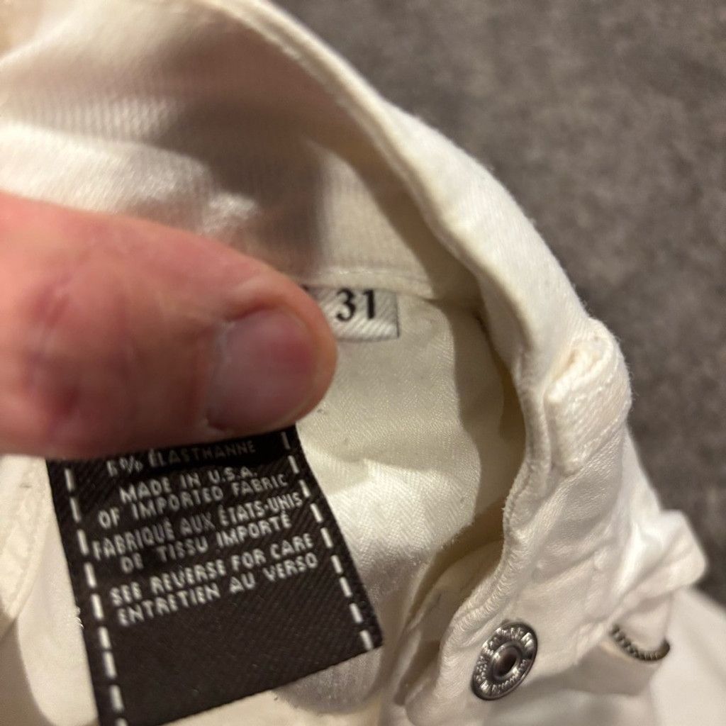 7 For All Mankind Women's 7 for All Mankind Cream Jeans Size 38" / US 16 / IT 52 - 7 Thumbnail