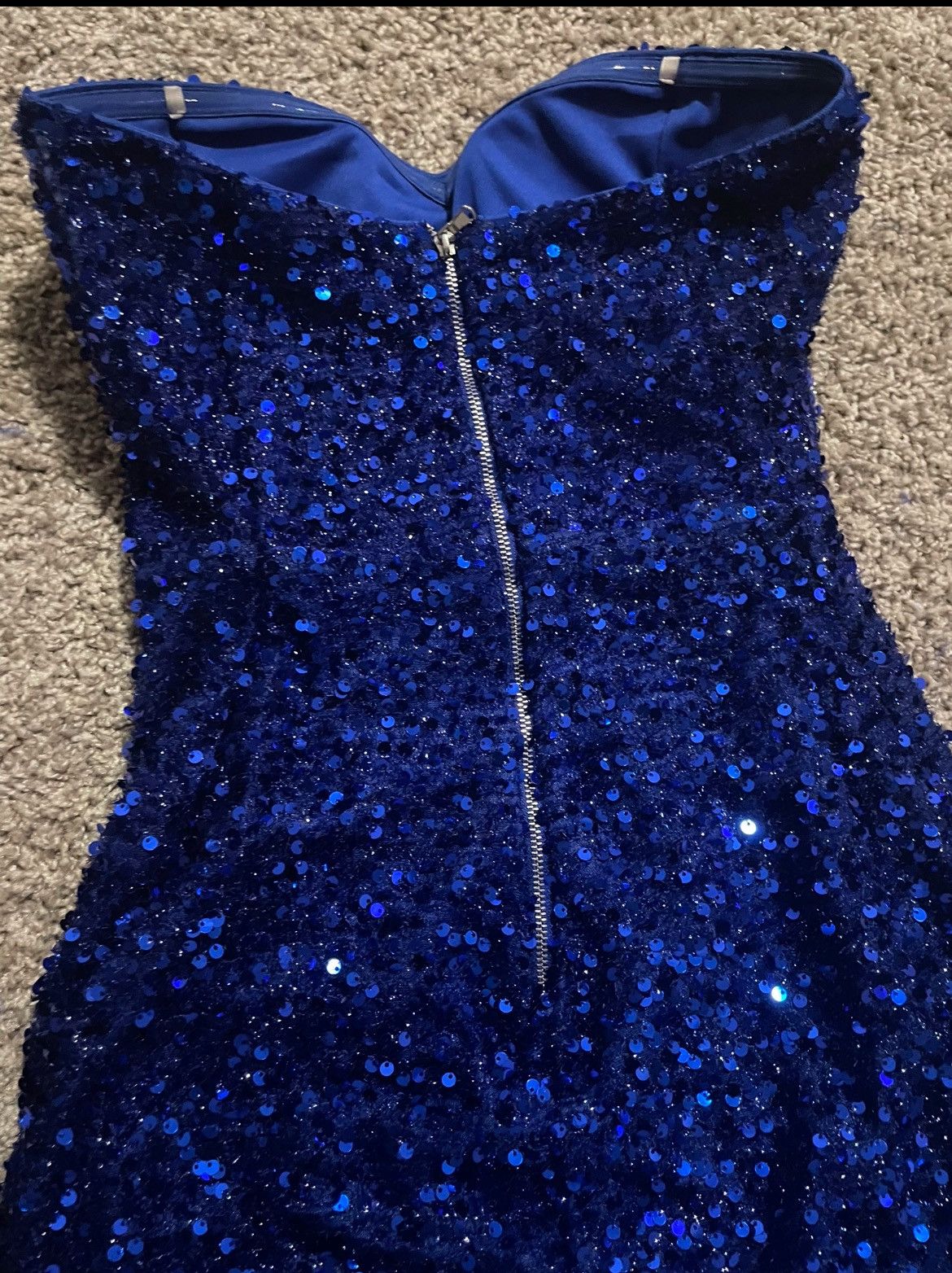 Other Blue Custom Prom dress Size XS / US 0-2 / IT 36-38 - 4 Thumbnail