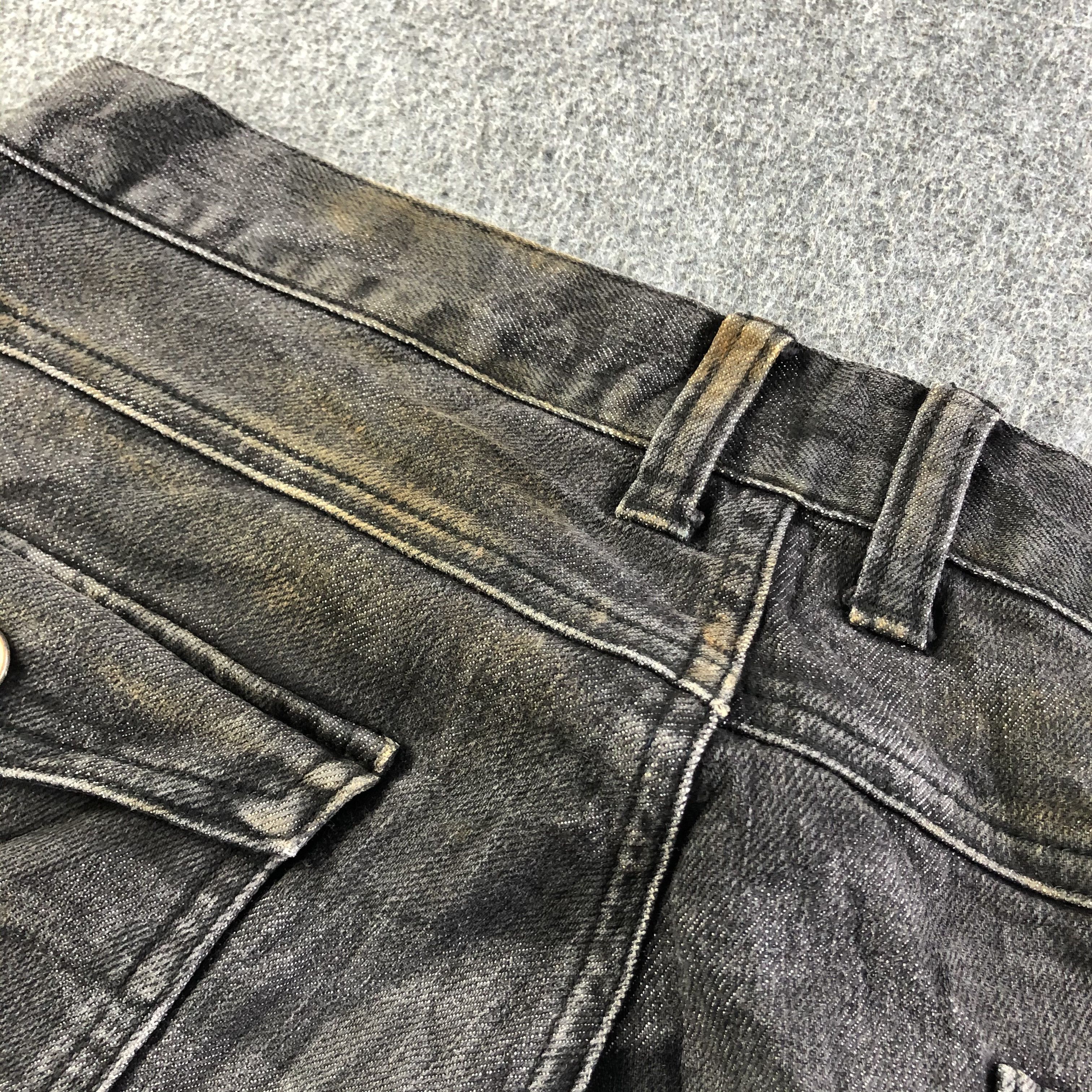 Vintage Vintage Z Dragon Indigo Biker Jeans-J3795 Size US 33 - 7 Thumbnail