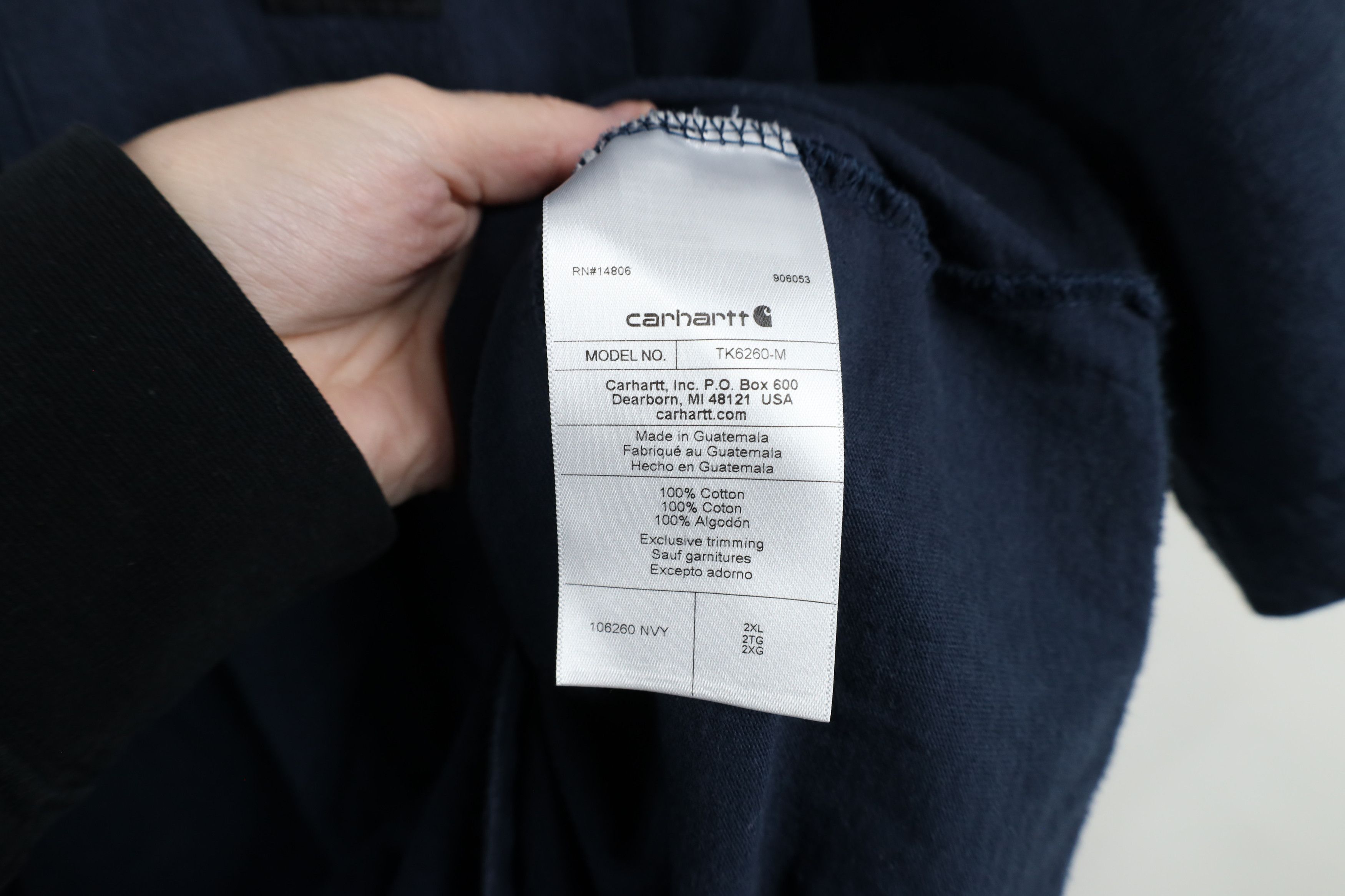 Carhartt × Vintage Vintage Y2K Carhartt Spell Big Logo Camouflage T-Shirt Blue Size US XXL / EU 58 / 5 - 8 Thumbnail