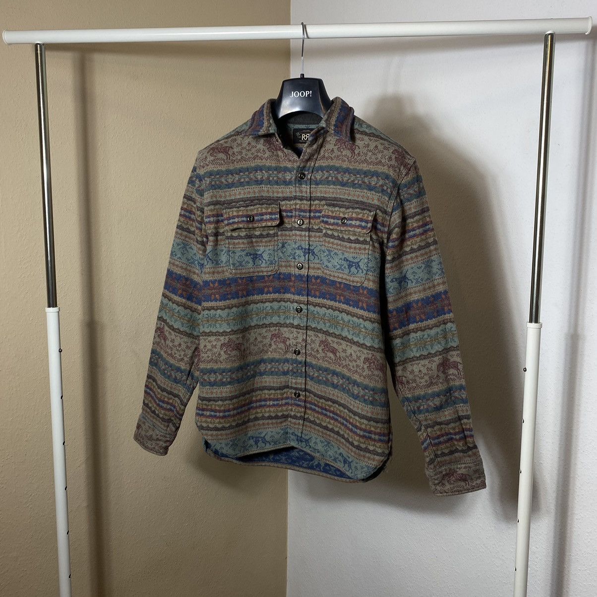 RRL Ralph Lauren RRL Double Ralph Lauren Fair Isle Hunting Jacquard Workshirt Size US S / EU 44-46 / 1 - 1 Thumbnail
