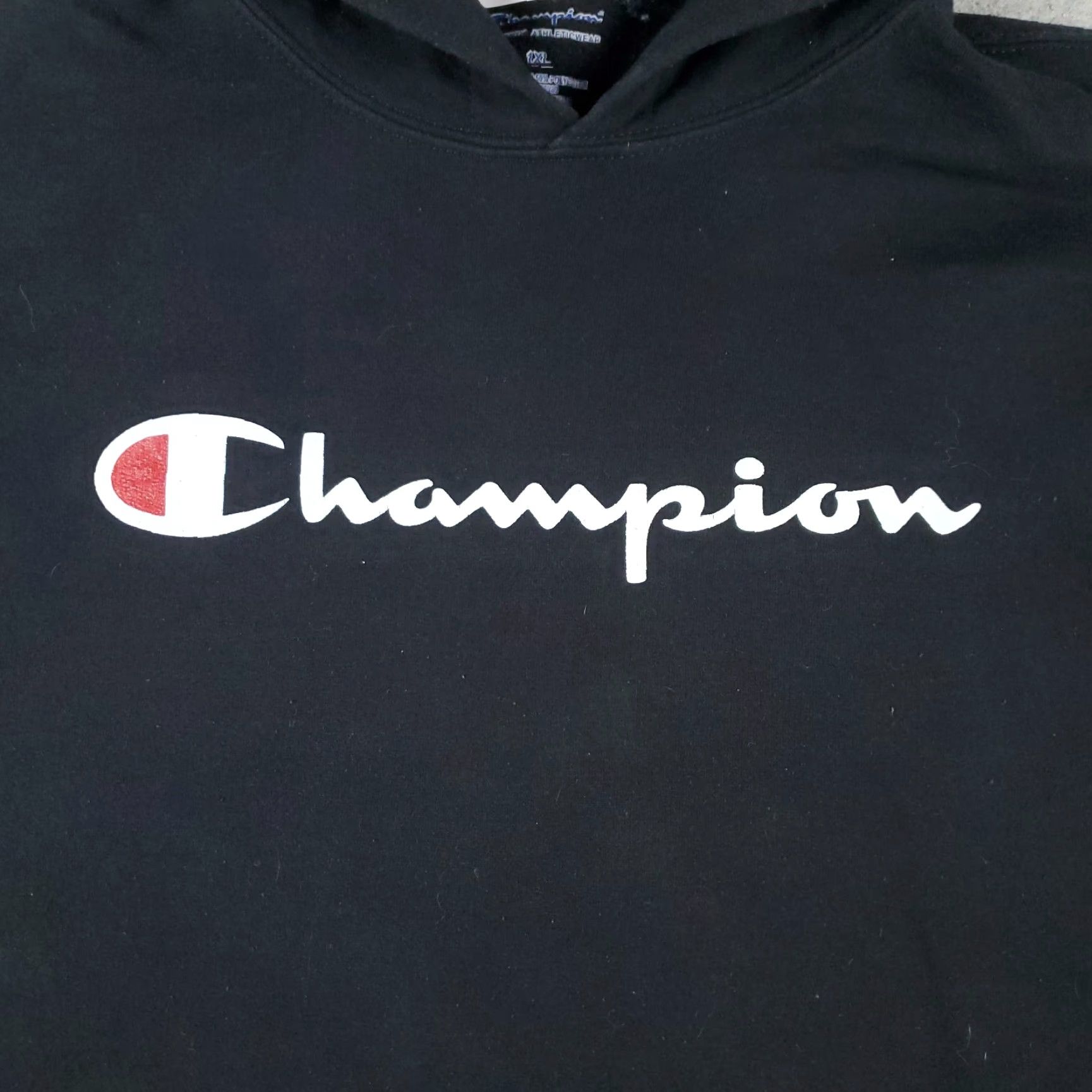 Champion Champion Hoodie Men XL Black Pullover Casual Sweatshirt Long Sleeve Mock Neck Size US XL / EU 56 / 4 - 2 Thumbnail