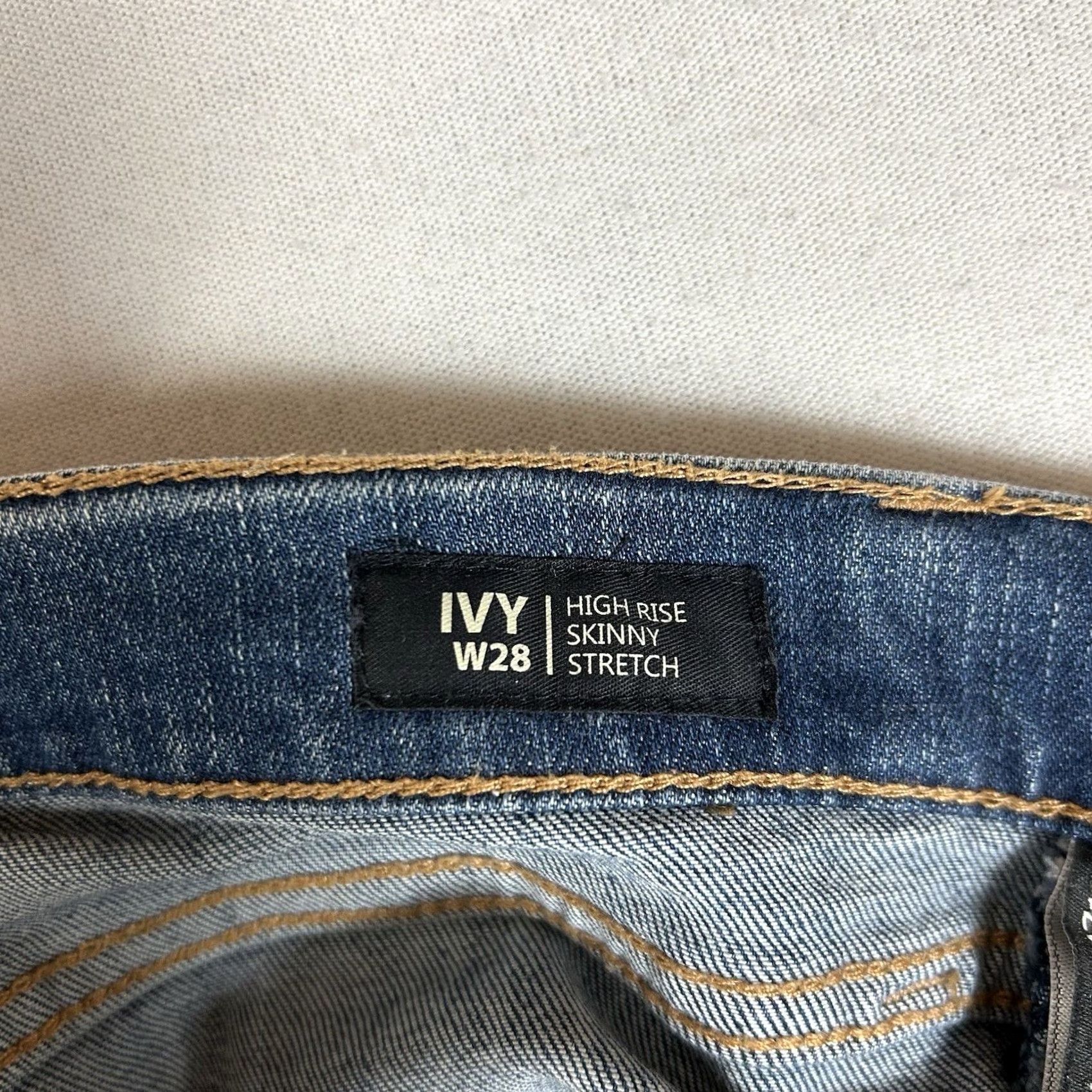 Buffalo David Bitton Buffalo David Bitton Ivy Ankle Skinny Jeans Womens 28 Blue Denim High Rise Bling Size 28" / US 6 / IT 42 - 6 Thumbnail