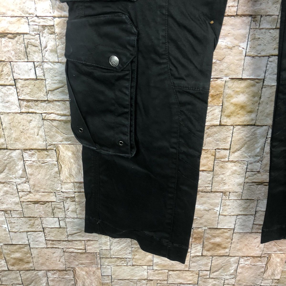 HYDROGEN DL Hydrogen H2J Black Cargo Multipocket Pants #A78 Size US 34 / EU 50 - 16 Thumbnail