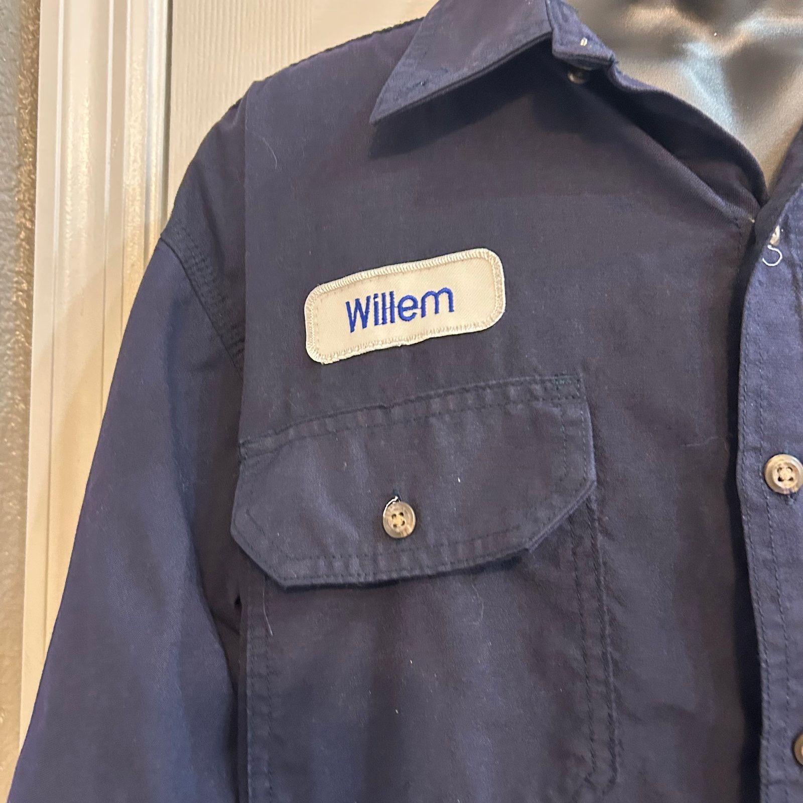 Carhartt Carhartt FR XL Button Up Work Shirt Blue Origin Size US XL / EU 56 / 4 - 2 Thumbnail