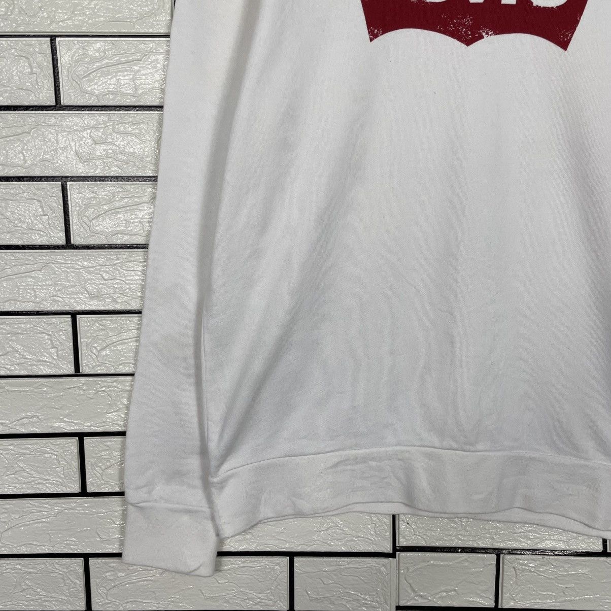 Levi's Levi's Big Logo White Crewneck Sweatshirt Size US M / EU 48-50 / 2 - 3 Thumbnail