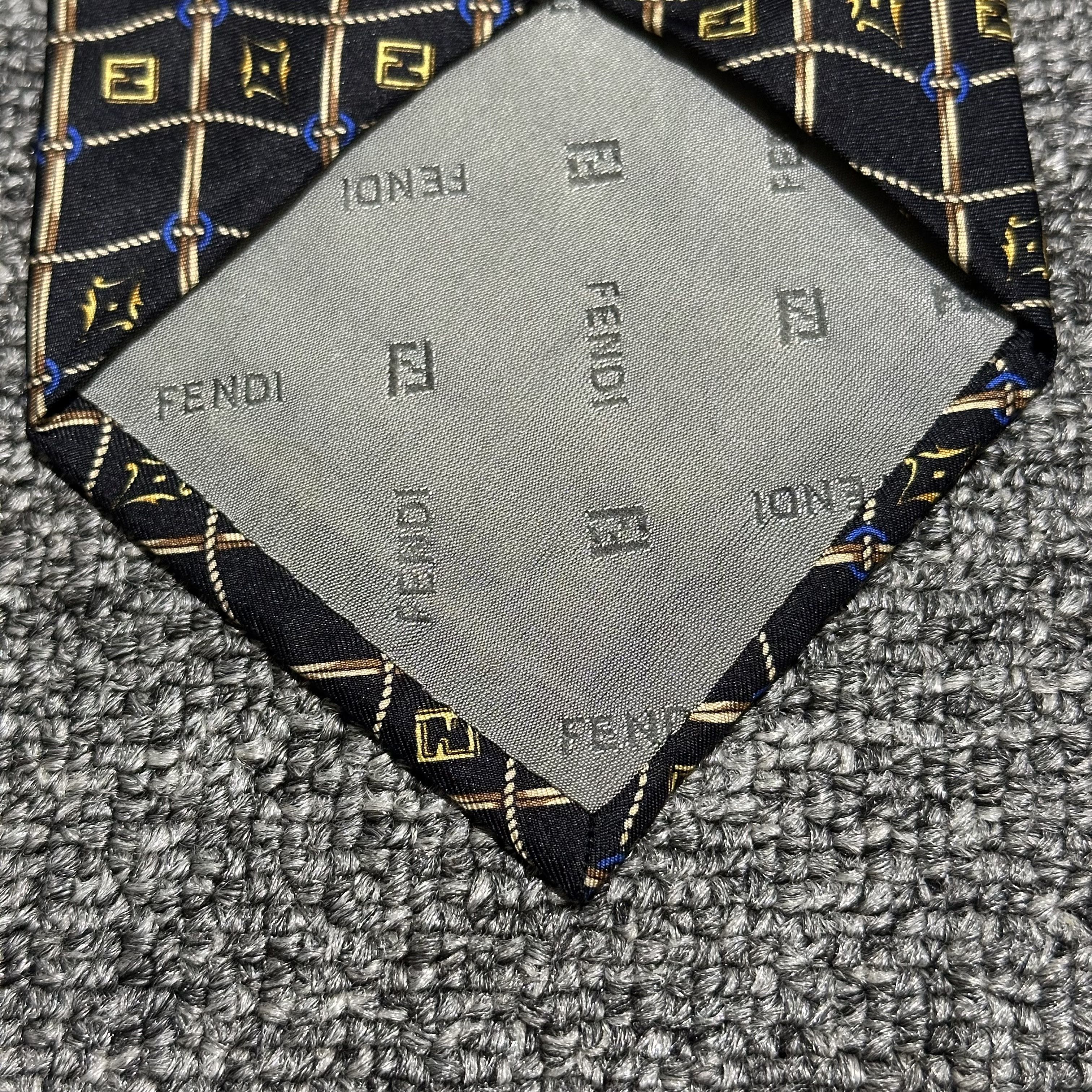 Fendi Fendi Silk Tie Size ONE SIZE - 5 Thumbnail