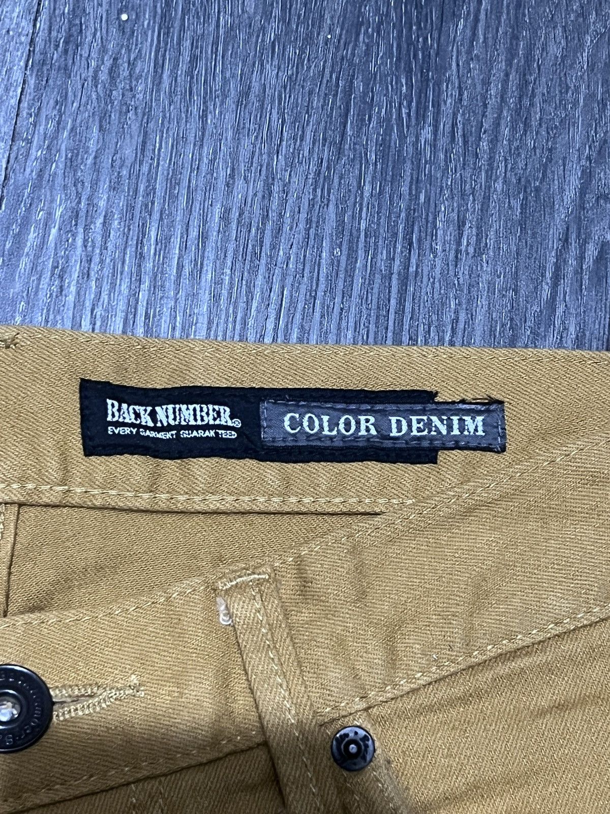 Hysteric Glamour × Japanese Brand × Tornado Mart Back Number Color Denim Edition (Mustard Yellow) Size US 30 / EU 46 - 8 Thumbnail