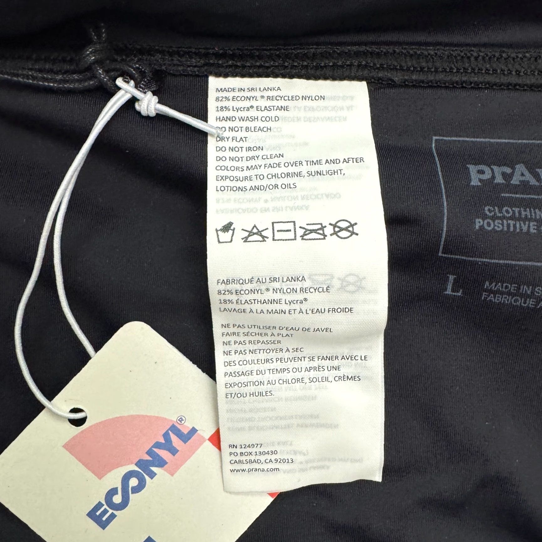 Prana prAna Swim Bottom Women L Black Bikini Bottom NWT Beach Beachwear Active Swimwear Classic Women L Black PrAna Bottoms NWT Size 36" / US 14 / IT 50 - 7 Thumbnail