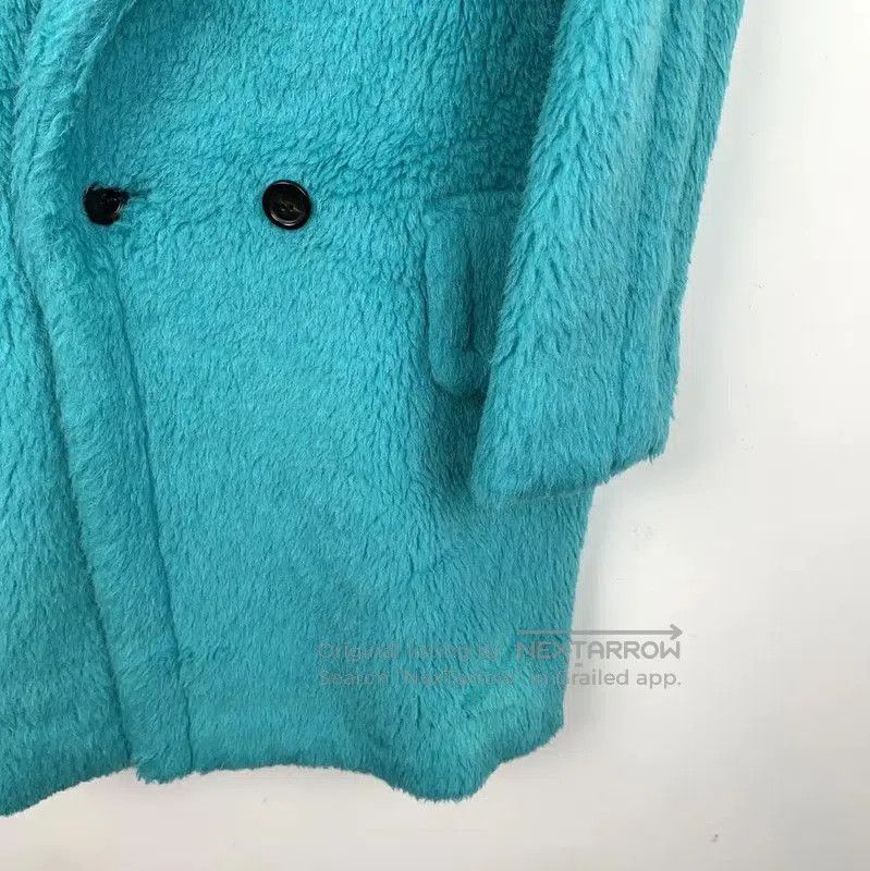 Max Mara MaxMara Teal Wool Coat for Women . Size M / US 6-8 / IT 42-44 - 4 Thumbnail