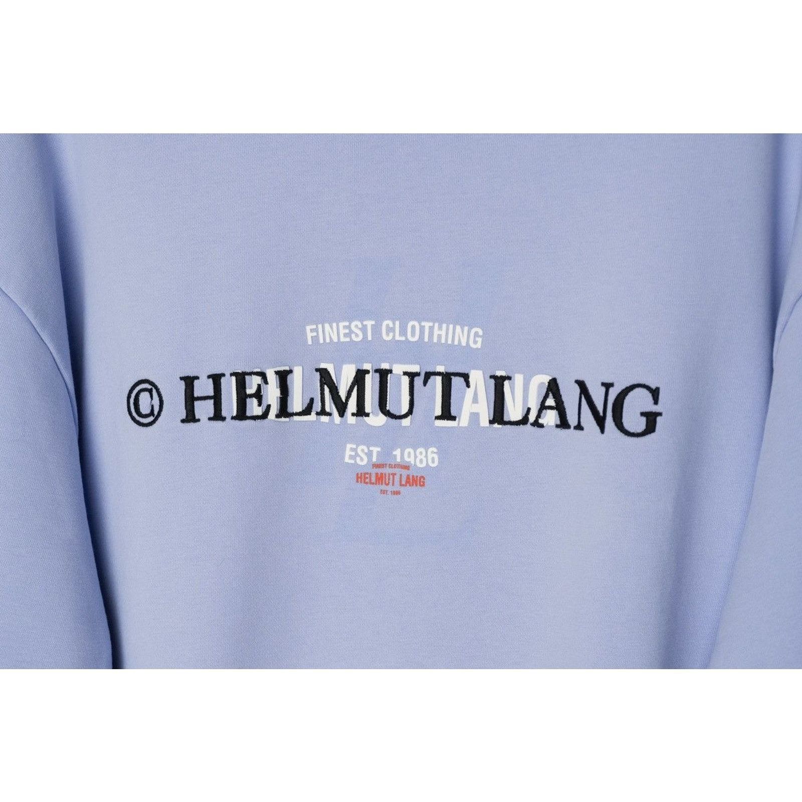 Helmut Lang Helmut lang baby blue vintage logo boxy fit crew sweatshirt Size US M / EU 48-50 / 2 - 5 Thumbnail