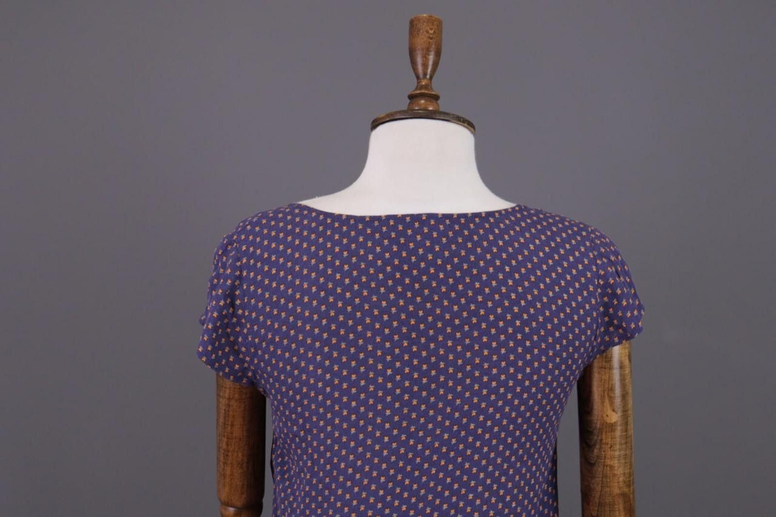 Wilkes Bashford Ladies BA&SH Purple Floral Lagenlook Mini Dress Sz 0 Size XS / US 0-2 / IT 36-38 - 9 Thumbnail