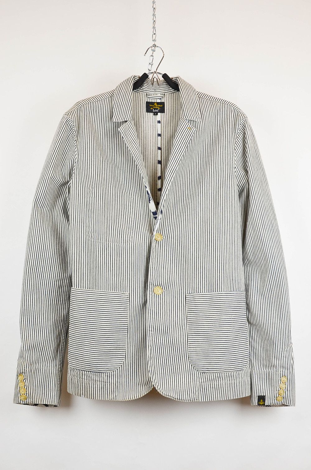 Lee × Vintage Vivienne Westwood x Lee Workman Blazer Striped Jacket - S Size US S / EU 44-46 / 1 - 1 Thumbnail
