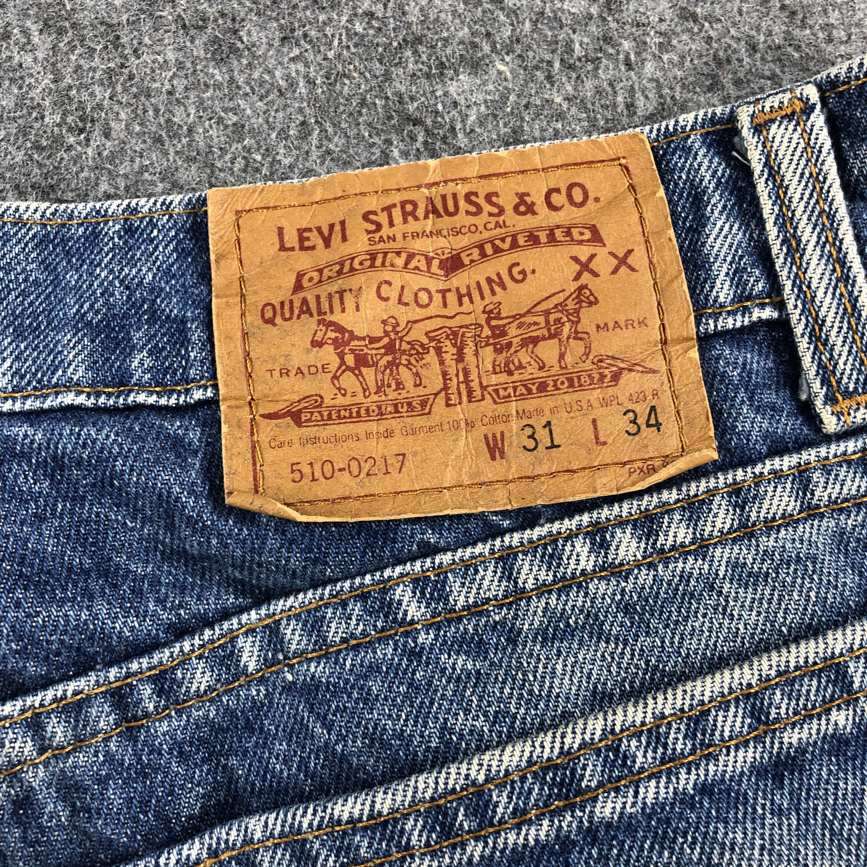 Levi's Vintage 90s Blue Wash Levis 510 Jeans-J1892 Size US 30 / EU 46 - 5 Thumbnail