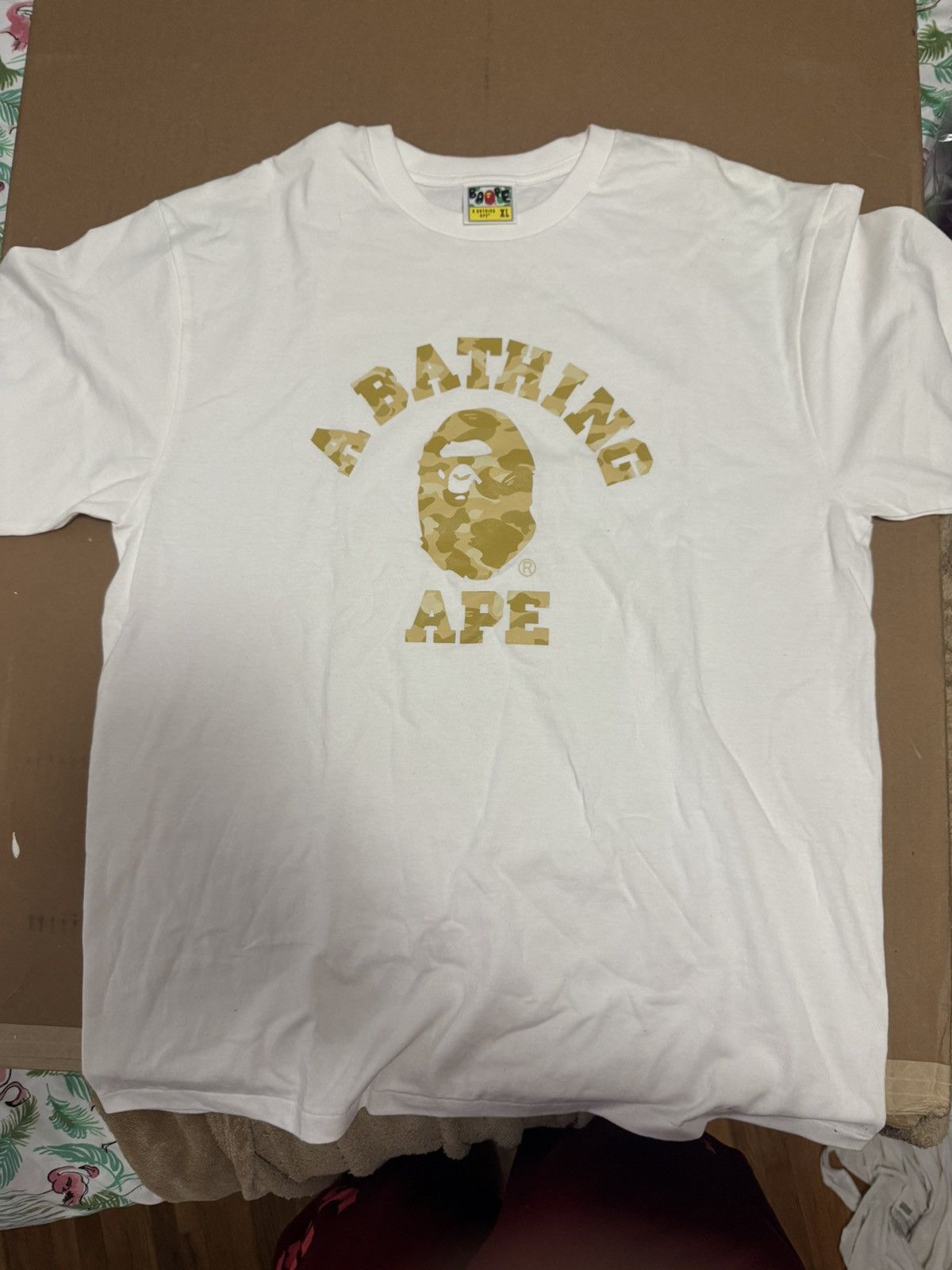 Bape BAPE ABC Camo Gold tee Size US XL / EU 56 / 4 - 1 Thumbnail
