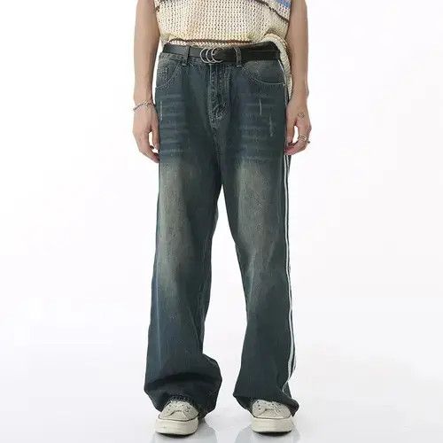 Jean Casual Blue Baggy Jeans Size US 33 - 1 Thumbnail