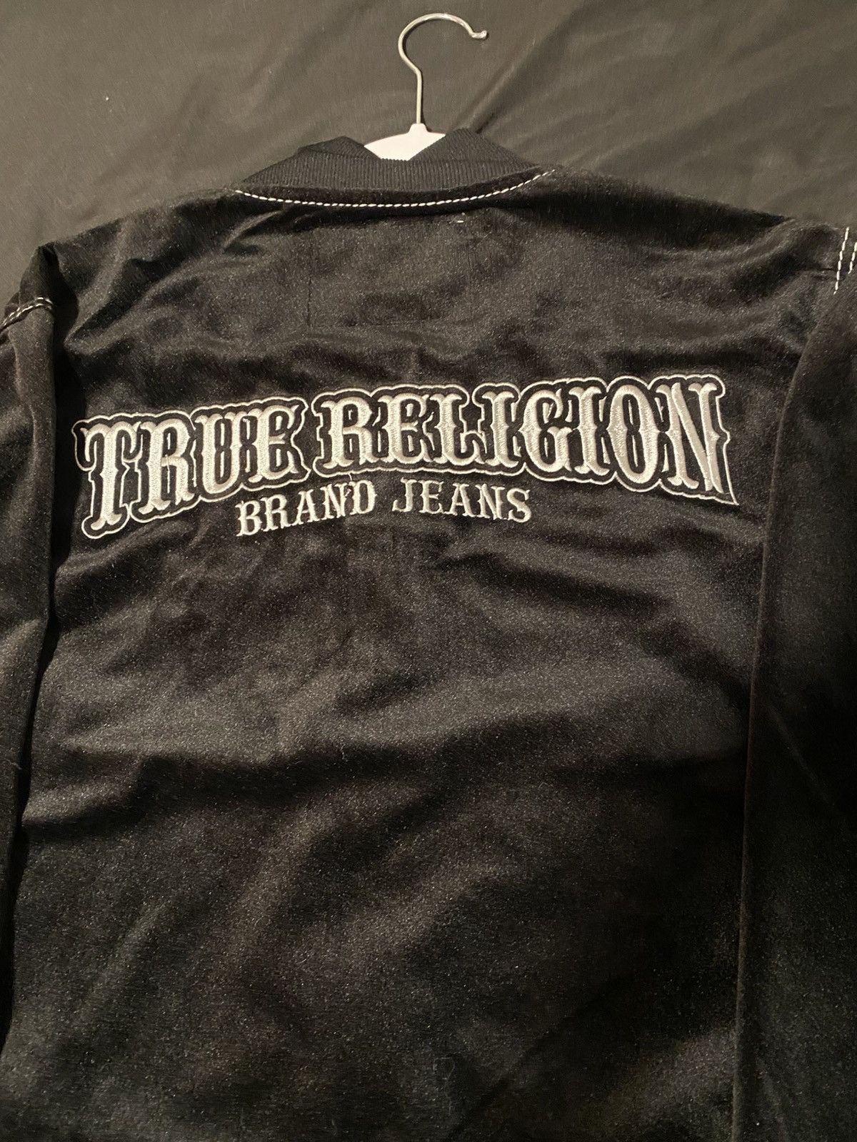 True Religion Men’s black velvet true religion collard hoodie Size US M / EU 48-50 / 2 - 1 Thumbnail
