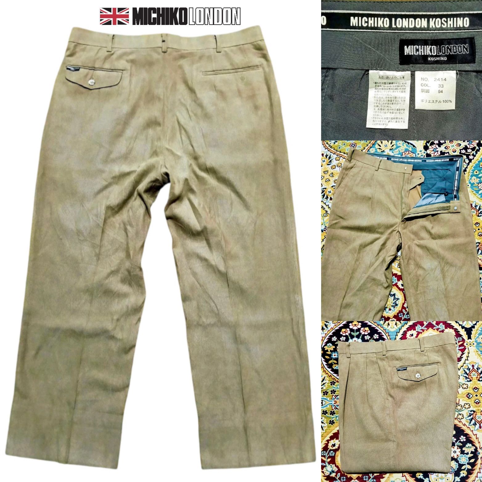 Michiko Koshino London Vintage Michiko London Koshino W 34 x 39-41 Size US 34 / EU 50 - 9 Thumbnail