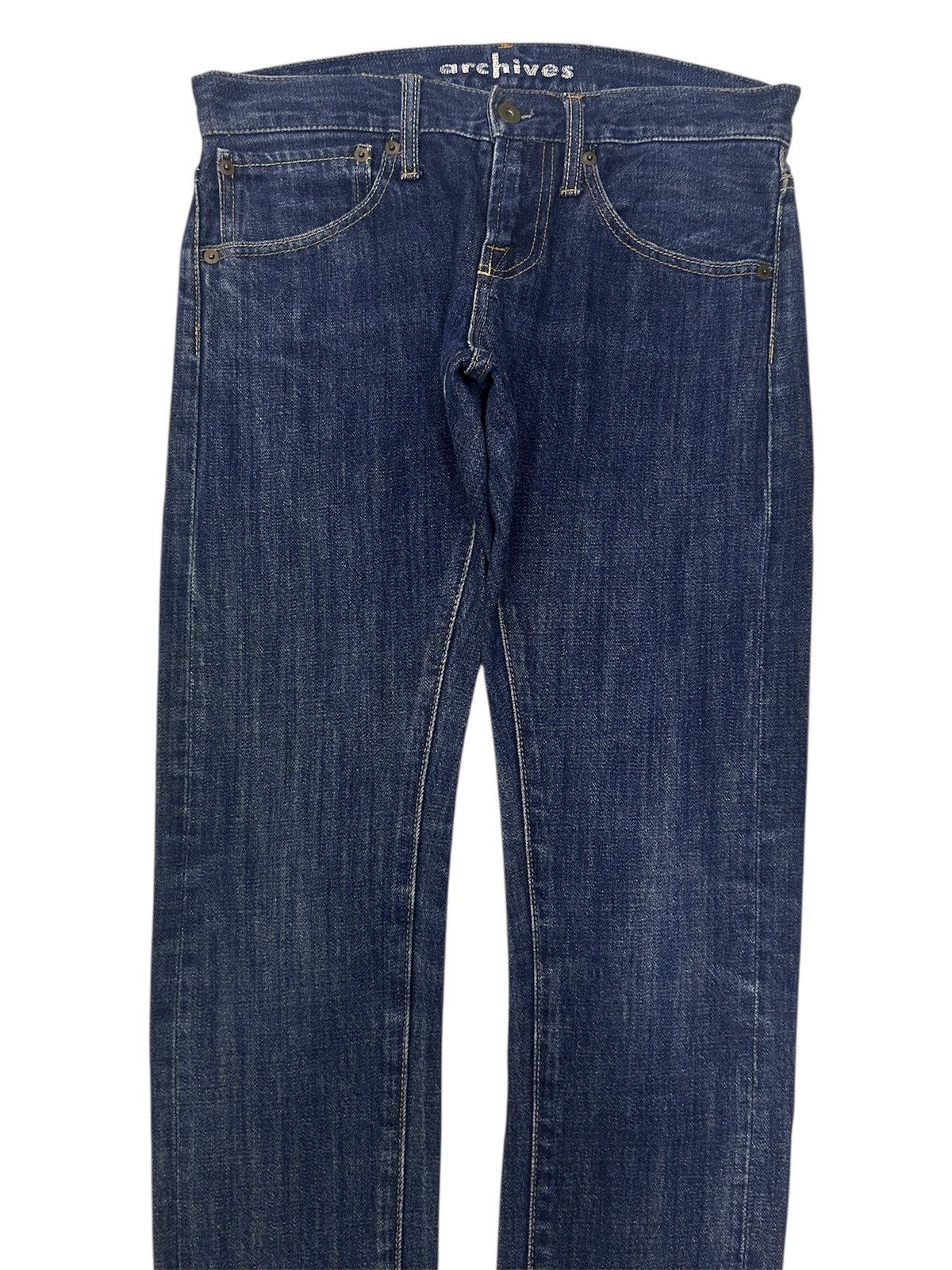 Japanese Brand Vintage Japanese Archives Denim Slim Fits Regular Jeans Size US 32 / EU 48 - 10 Thumbnail