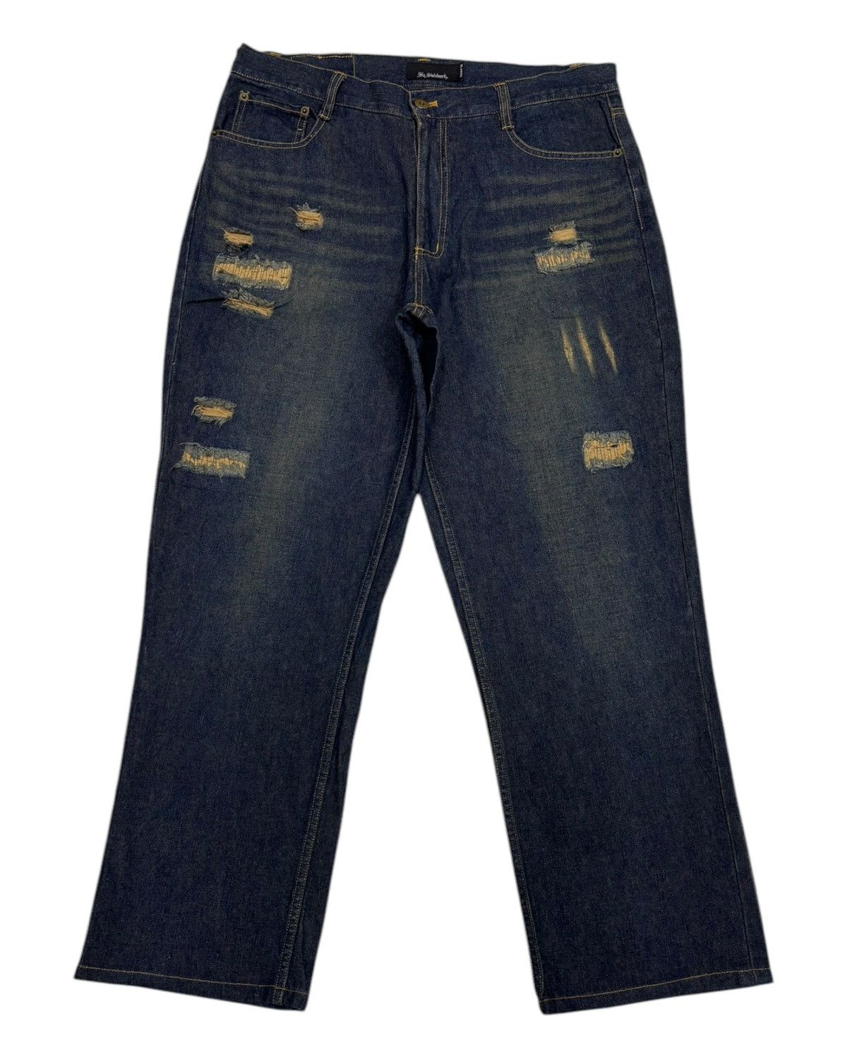Sly Skateboards Baggy Jeans Rusty Distressed Style Jean