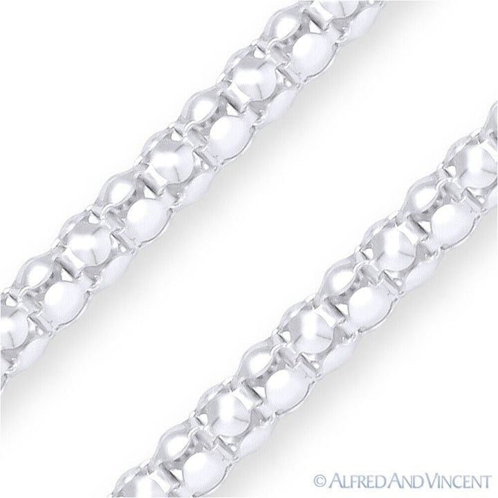 Other 3.3mm Popcorn Link Coreana Italian Chain Bracelet 7.5" Size ONE SIZE - 2 Thumbnail