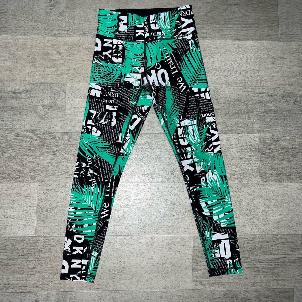 DKNY DKNY Sport, Evy Leggings Troptext Printed High-Waist 7/8 Leggings, Women’s XS Size 25" / US 0 / IT 36 - 9 Thumbnail