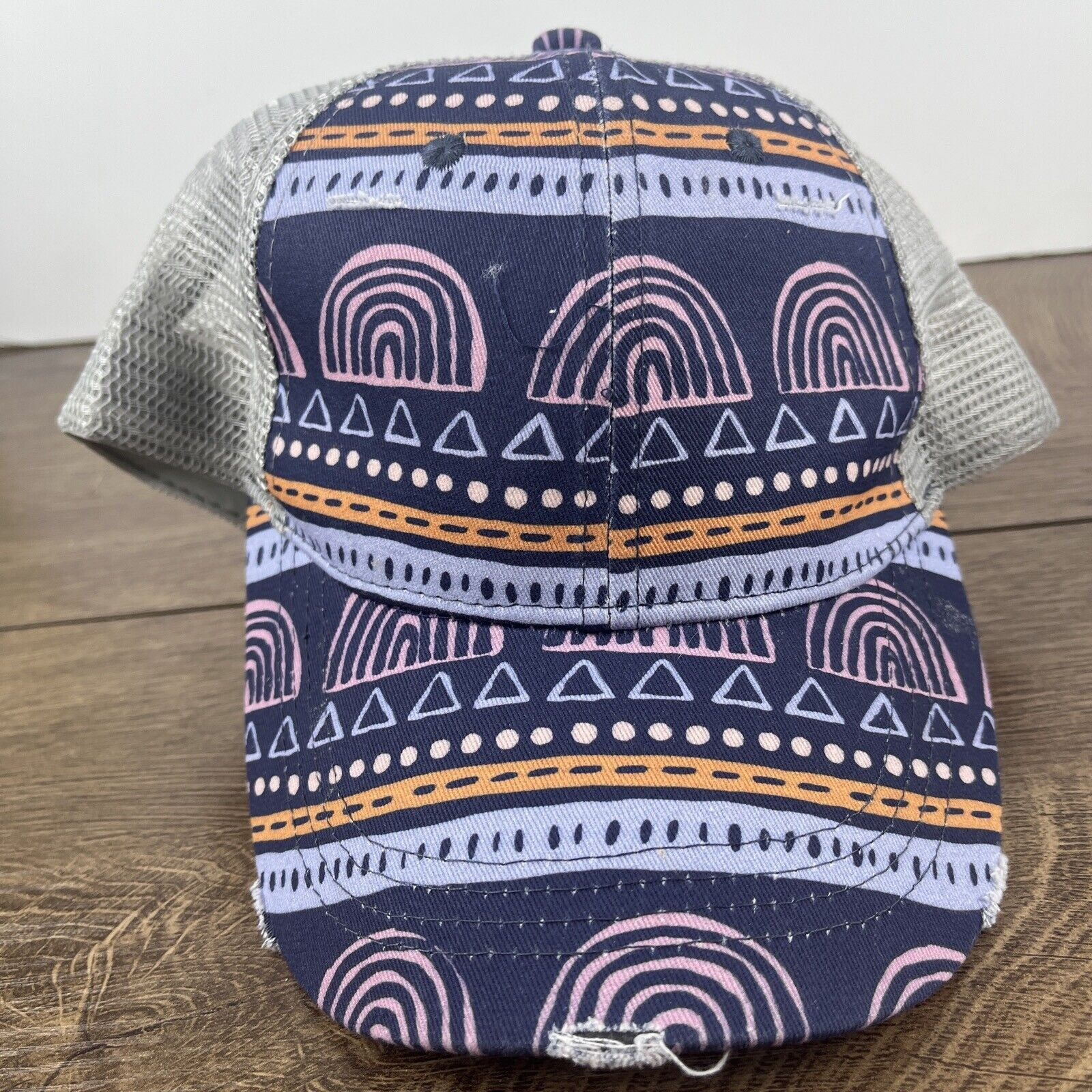 Other Blue Creative Hatr Rainbow Pyramid Blue Hat Adjustable Adult Size ONE SIZE - 1 Thumbnail
