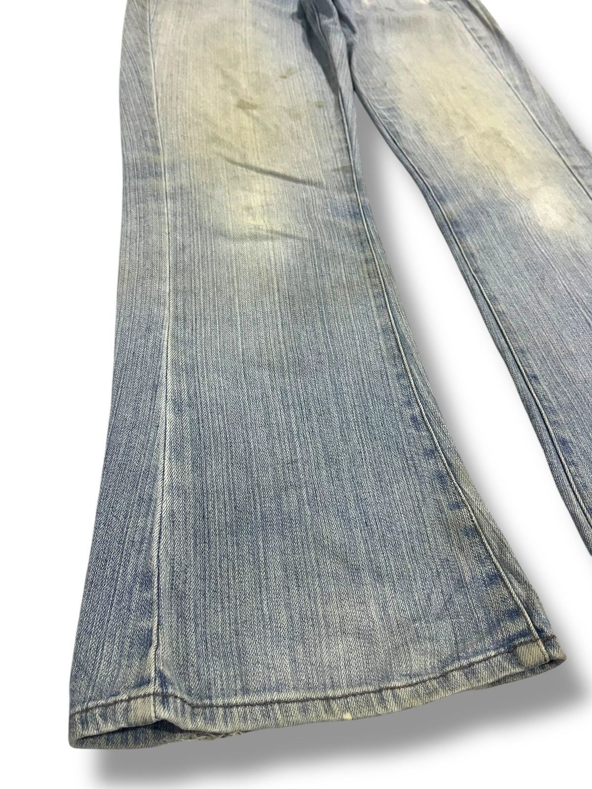 If Six Was Nine × Japanese Brand × Le Grande Bleu (L.G.B.) FLARE💥 VINTAGE JAPANESE BRAND WASHED BLUE DENIM Size US 30 / EU 46 - 4 Thumbnail