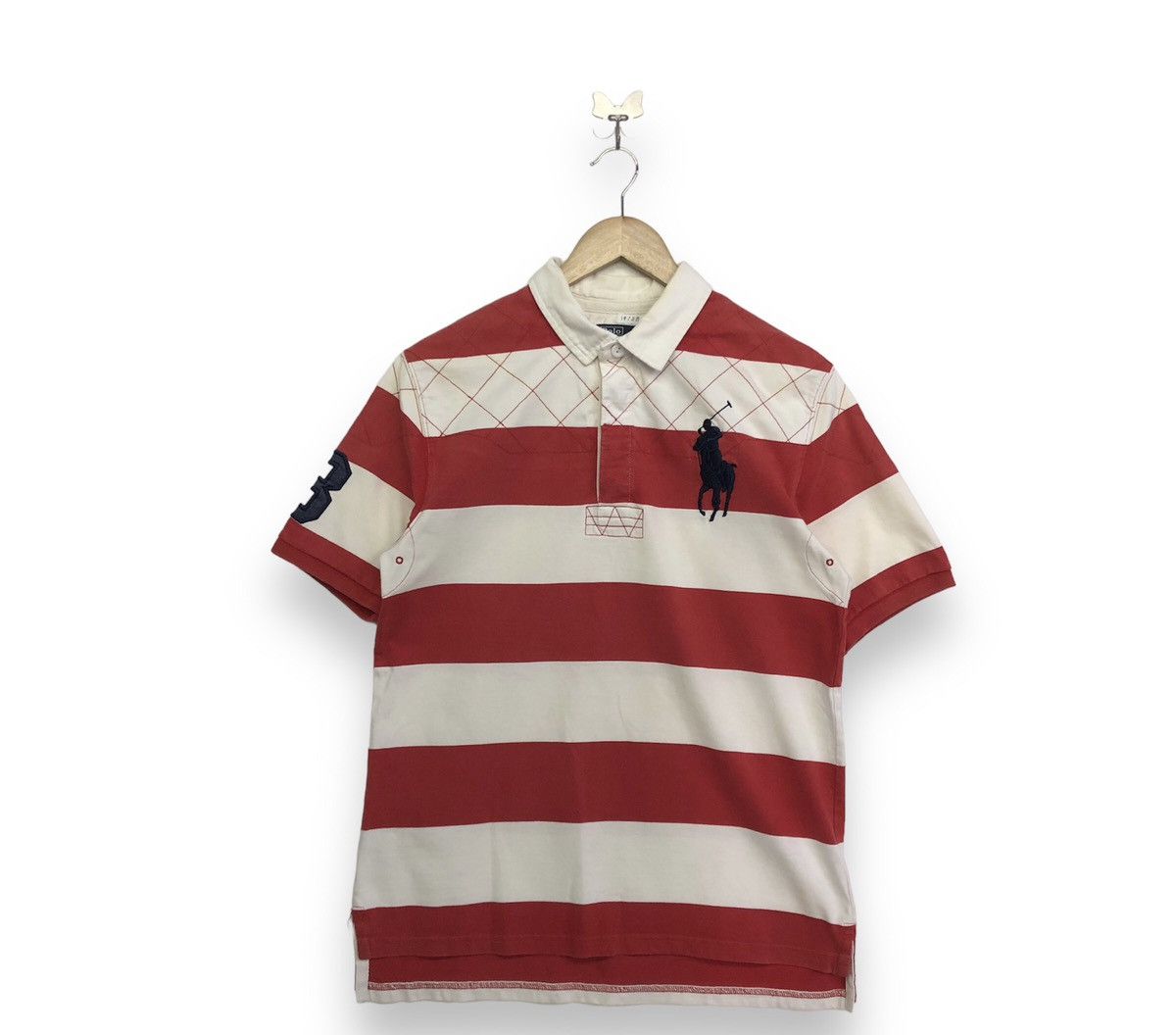 Polo Ralph Lauren Vintage Polo Ralph Lauren Rugby Stripe Shirt Size US XL / EU 56 / 4 - 1 Thumbnail