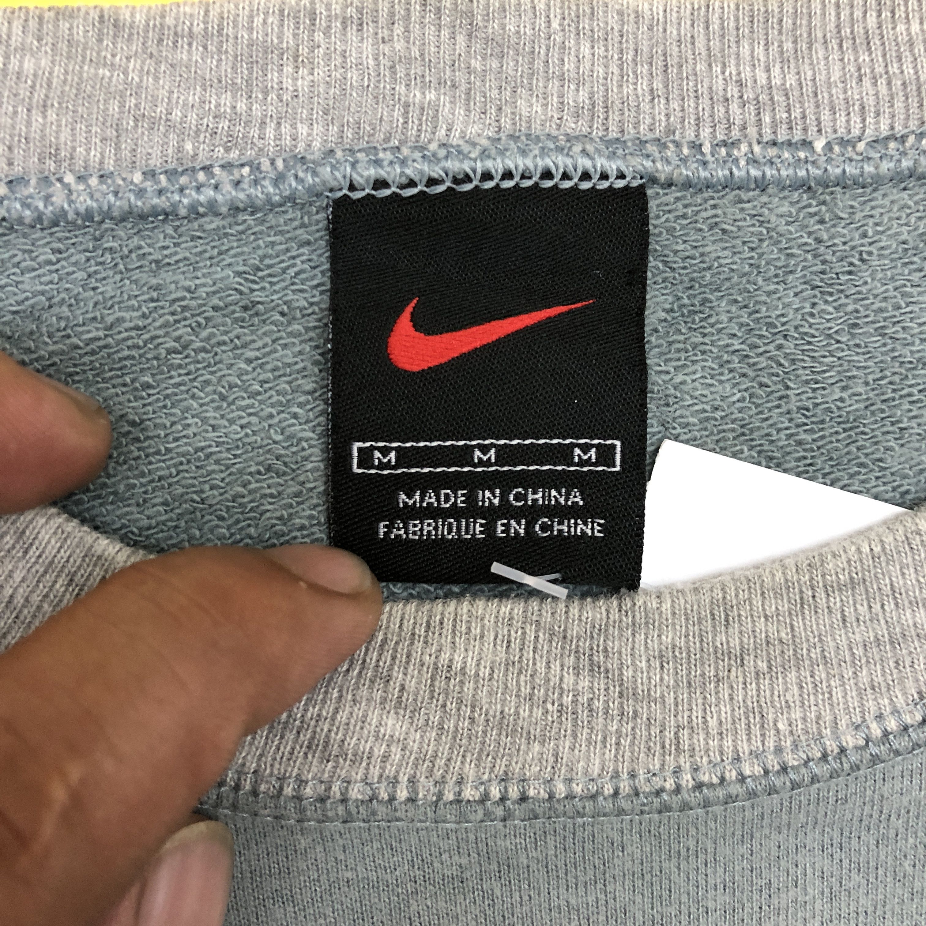 Nike × Vintage Vintage Nike Sweatshirt Nike Swoosh Sweater Jumper Size US L / EU 52-54 / 3 - 8 Thumbnail