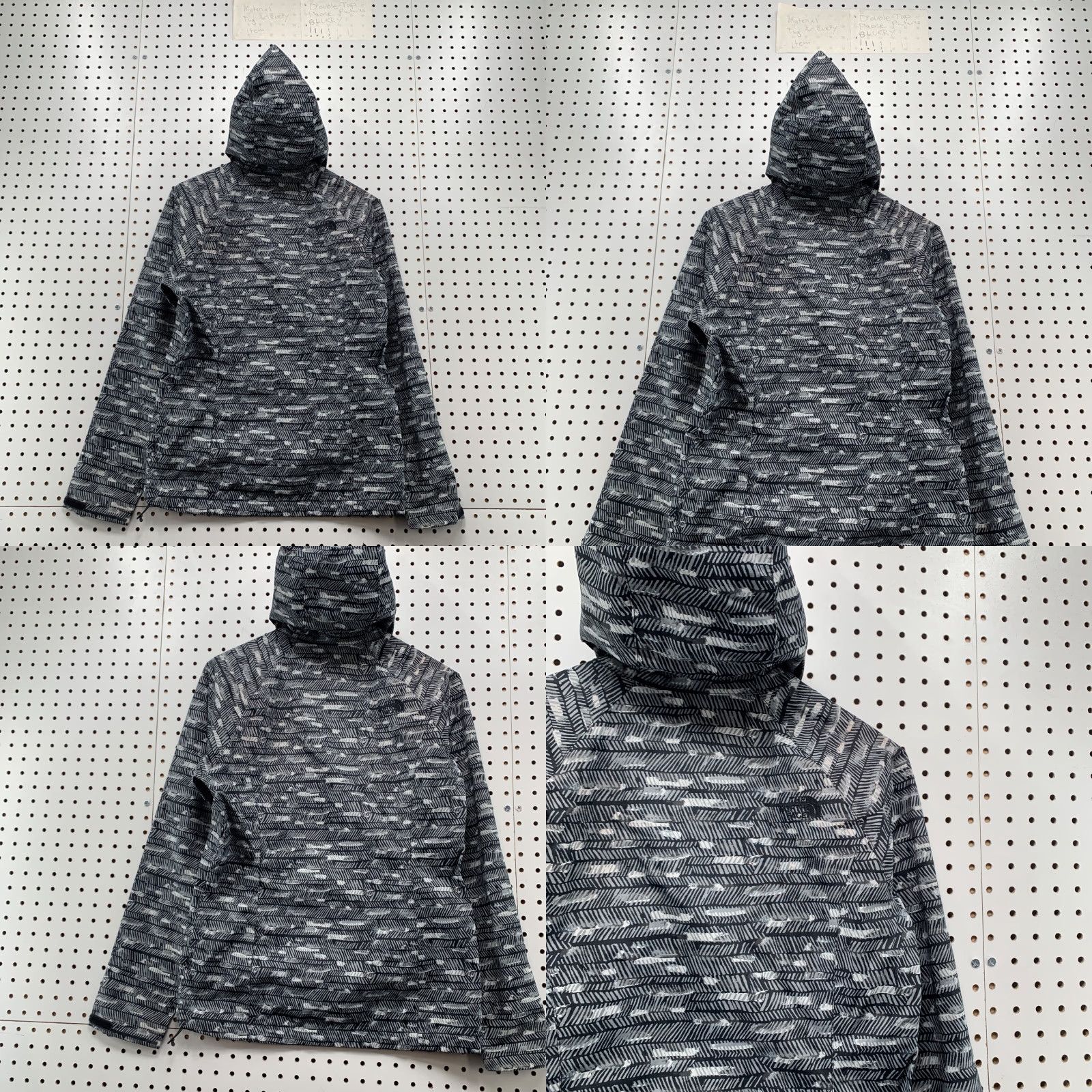 The North Face The North Face Rain Jacket Womens XS Black White Lightweight Waterproof Hooded Size XS / US 0-2 / IT 36-38 - 9 Thumbnail