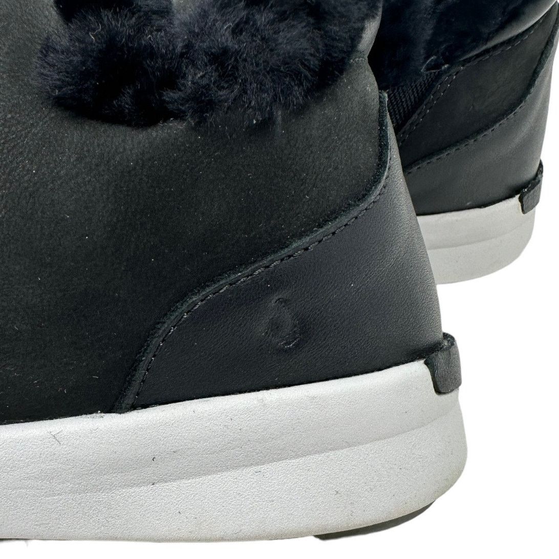 Olukai Olukai Malua Hulu Black Leather Slip-On Sneaker size 7.5 Size US 7.5 / IT 37.5 - 9 Thumbnail
