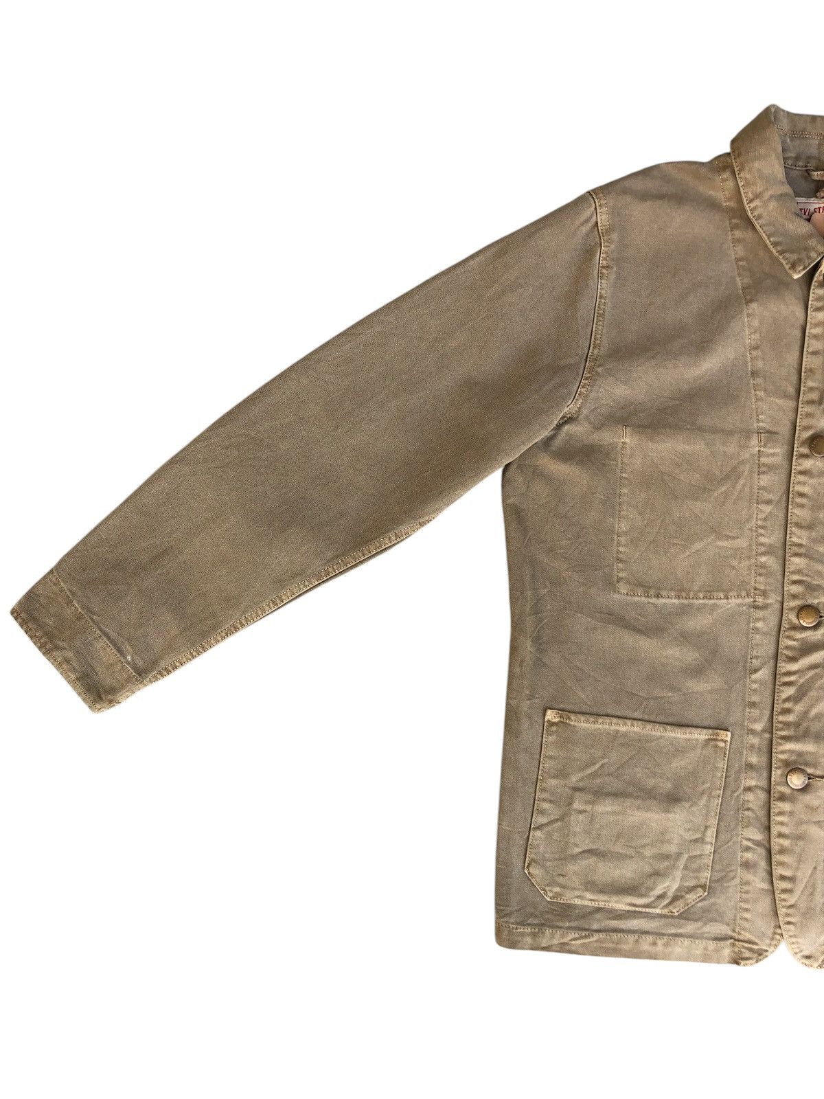 Levi's Vintage Clothing Levi’s Chore Jacket Distressed Denim Size US L / EU 52-54 / 3 - 4 Thumbnail