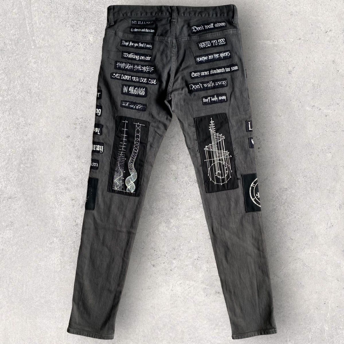 Undercover SS18 Joy Division Patch Skinny Jeans Size US 30 / EU 46 - 4 Thumbnail