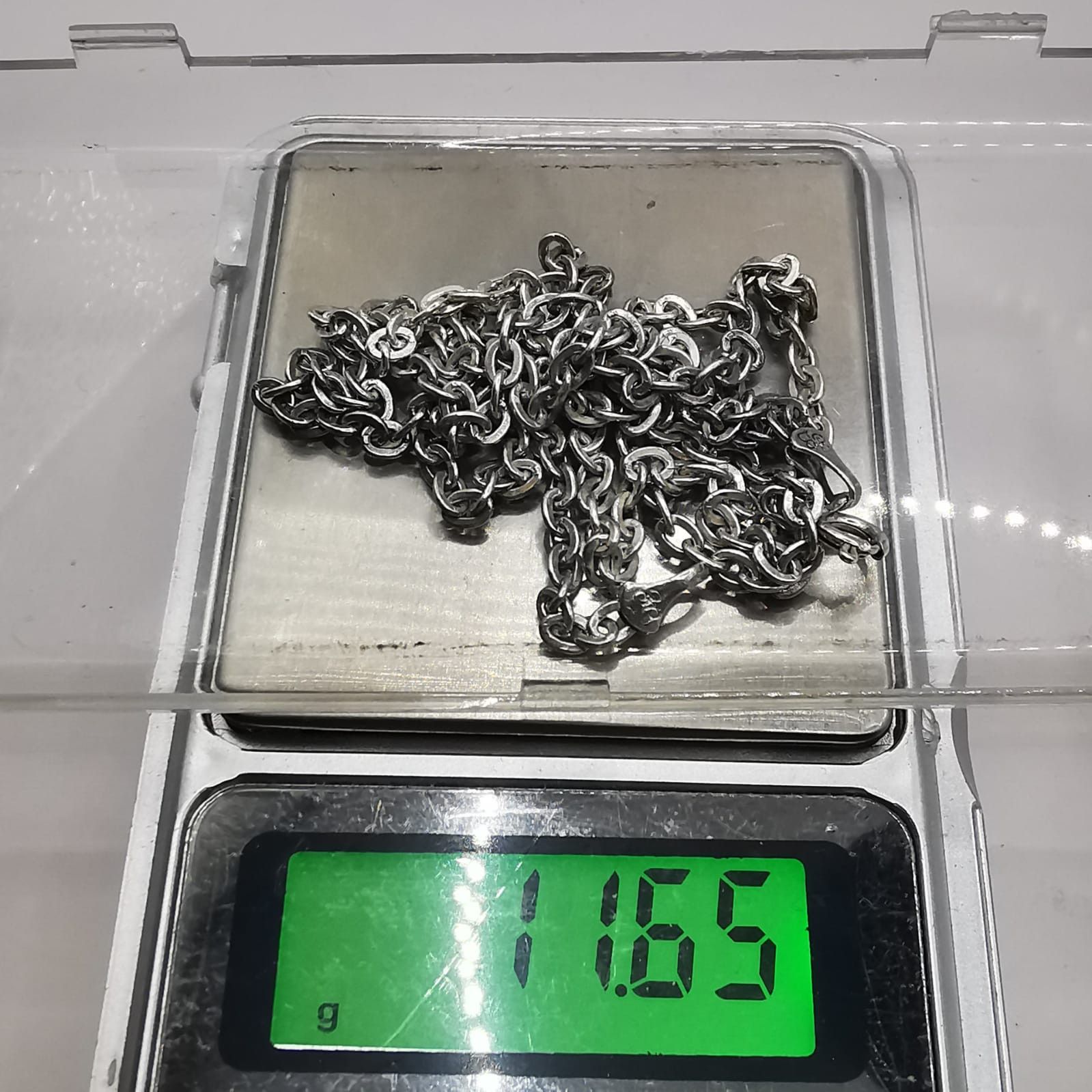 Sterling Silver Vintage Chain Necklece,925 Sterling Silver,Signed , 11,65g Size ONE SIZE - 6 Thumbnail