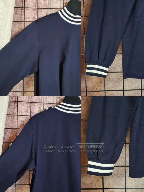 Dior Dior Navy Blue Cotton Embroidered Long Sleeve Tee . Size M / US 6-8 / IT 42-44 - 4 Thumbnail