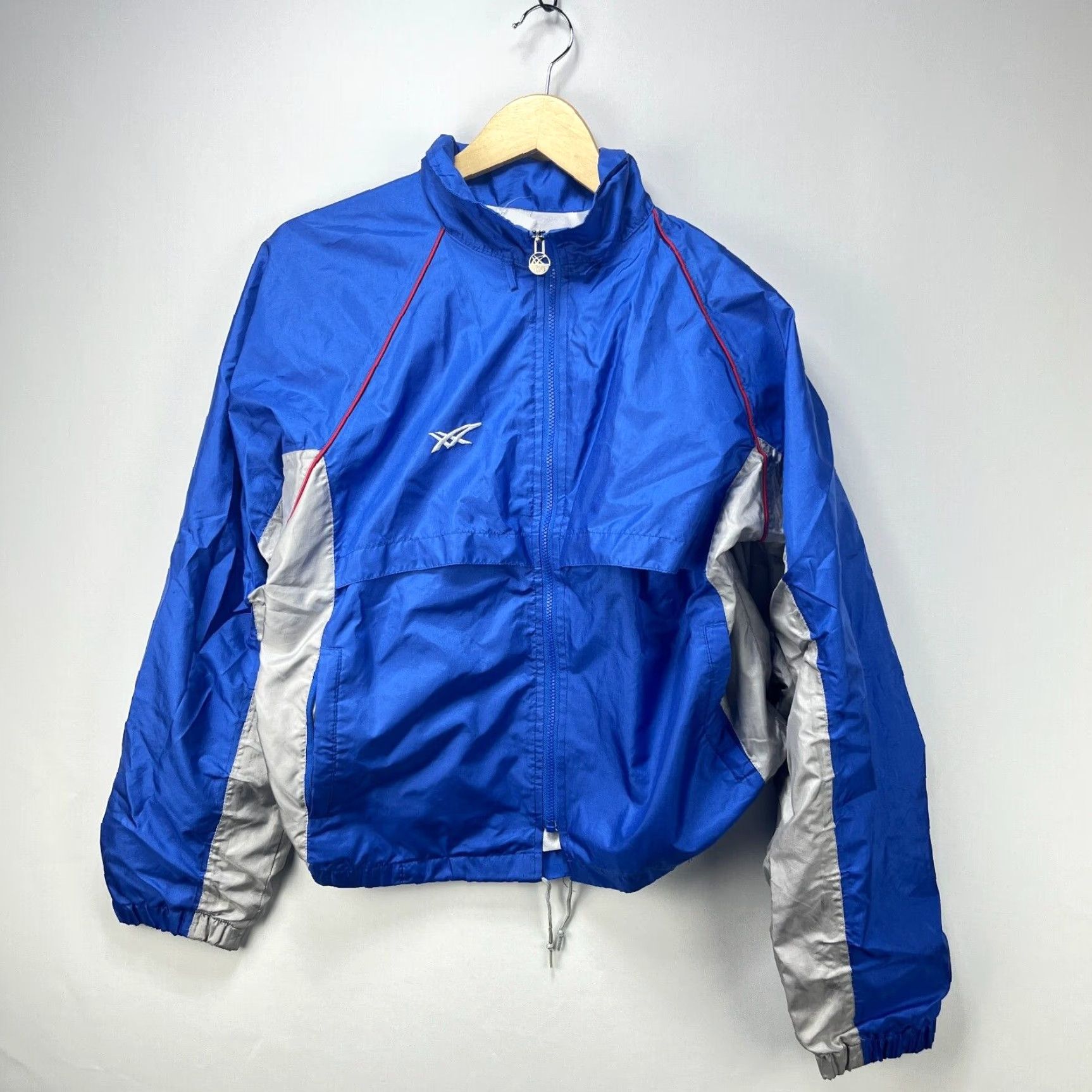 Asics VINTAGE 90s ASICS Jacket Windbreaker Small Blue Mens Size US S / EU 44-46 / 1 - 2 Thumbnail