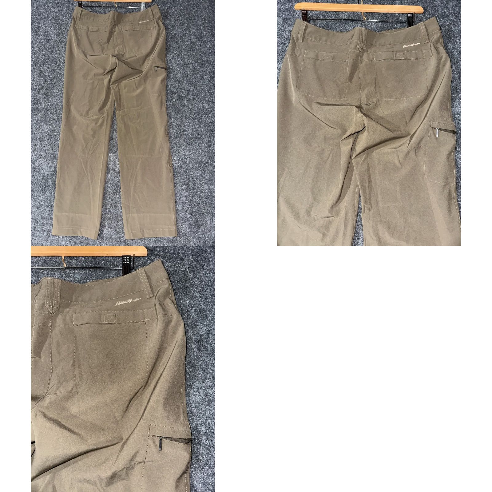Eddie Bauer Eddie Bauer Travex Pants Womens 10 Convertible Leg Brown Stretch Cargo Pockets Size 32" / US 10 / IT 46 - 8 Thumbnail