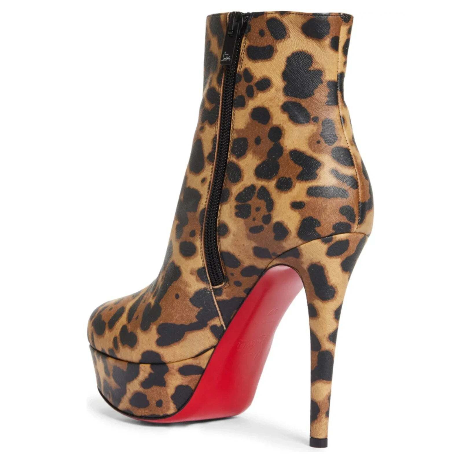 Christian Louboutin Christian Louboutin Bianca Booty 120 Leopard Brown Size US 9.5 / IT 39.5 - 8 Thumbnail