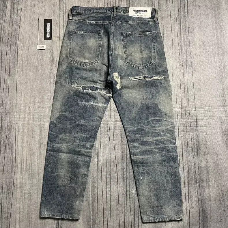Neighborhood Neighborhood size M 19SS Cut and Destroyed King DPB Denim Size US 27 - 2 Thumbnail