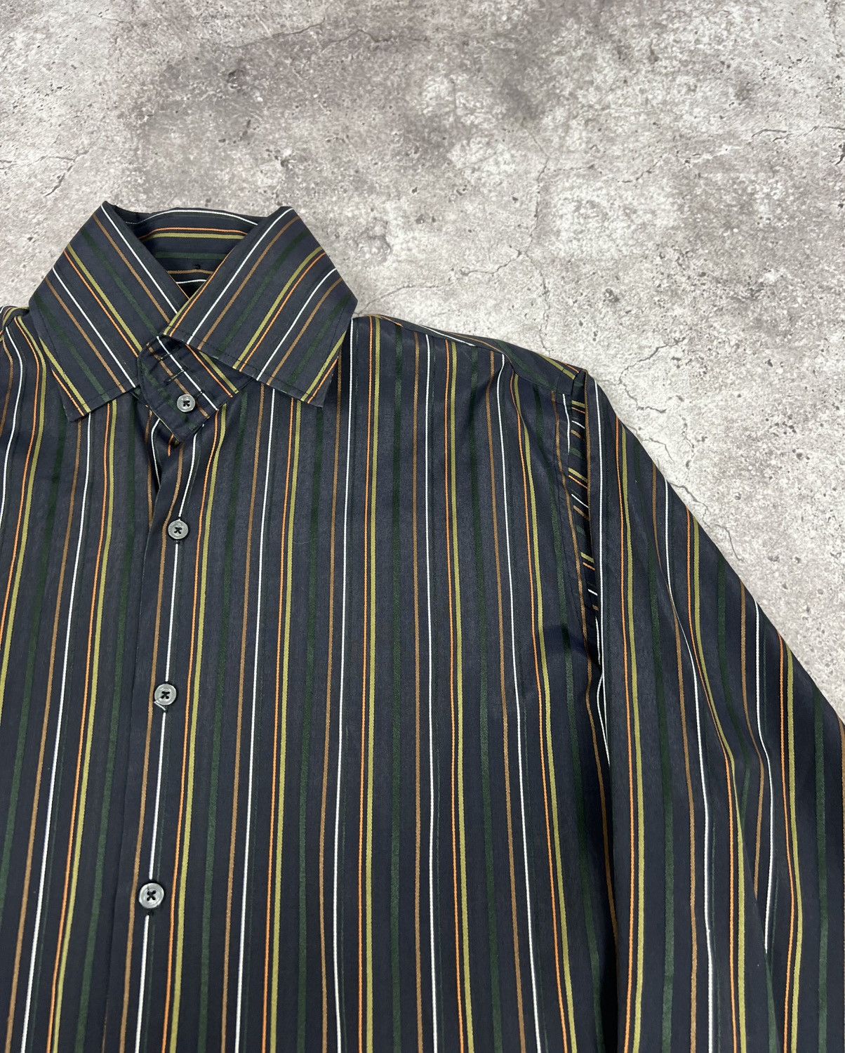 Dolce & Gabbana Vintage Dolce & Gabbana Striped Button Up Shirt Long Sleeve Size US XL / EU 56 / 4 - 6 Thumbnail