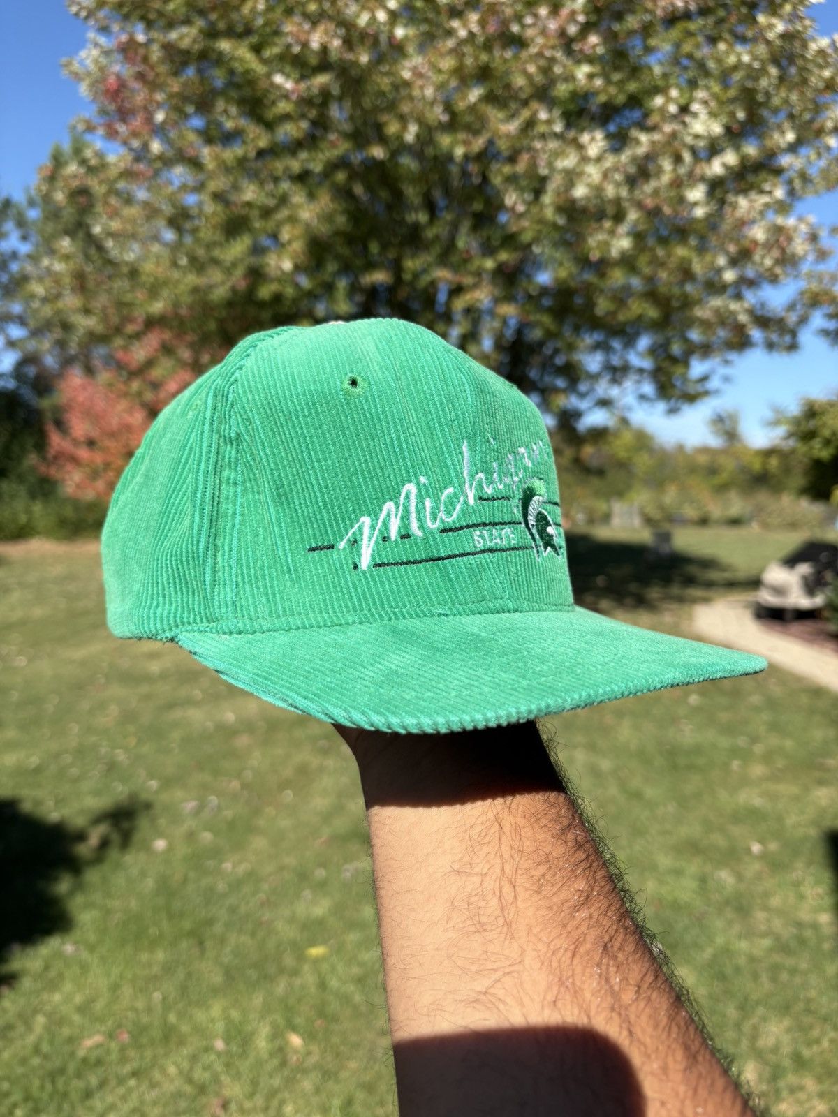 Other Michigan State Spartans MSU Rage Vintage 70s Corduroy Hat Size ONE SIZE - 5 Thumbnail